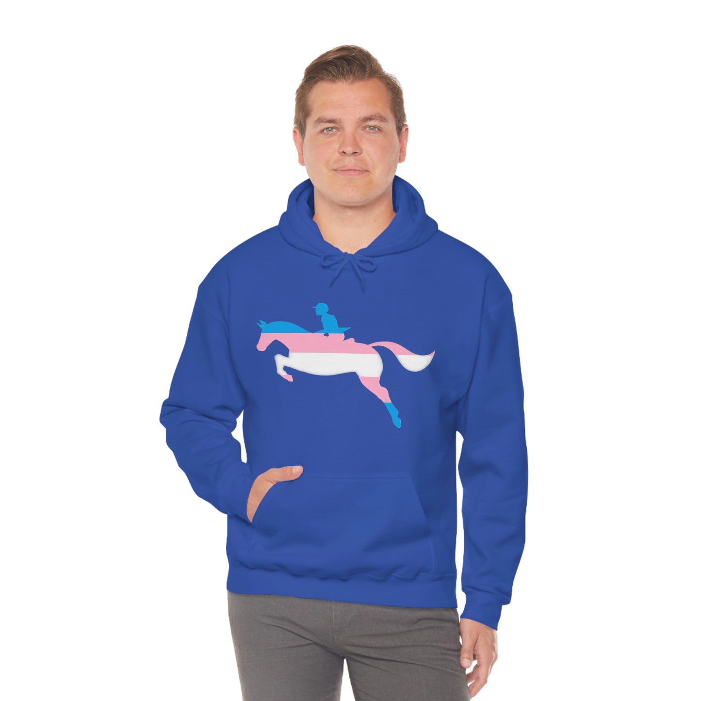 Transgender - PRIDE, LOVE, and HORSES Hooded Sweatshirt
