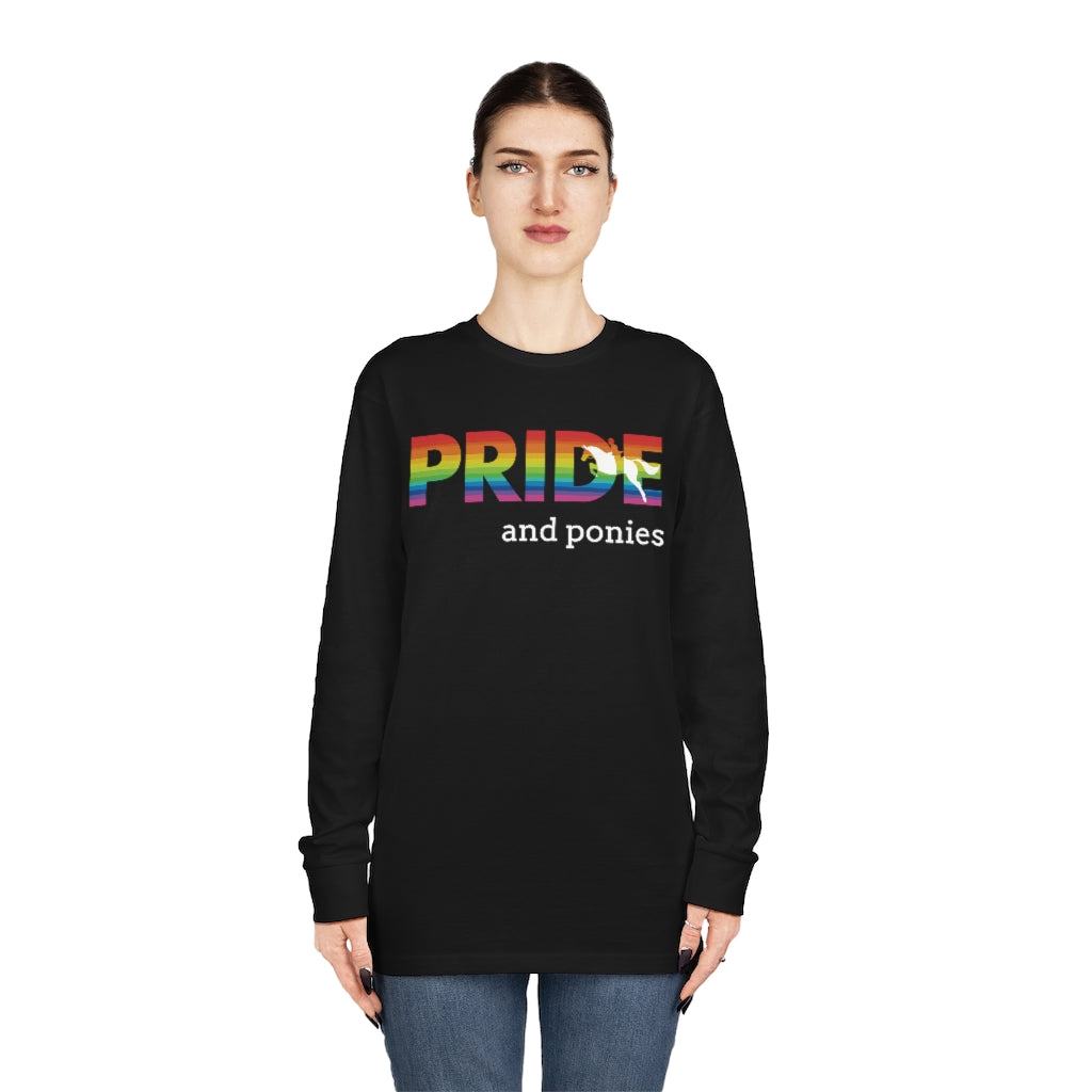 PRIDE and ponies Long Sleeve Crewneck Tee