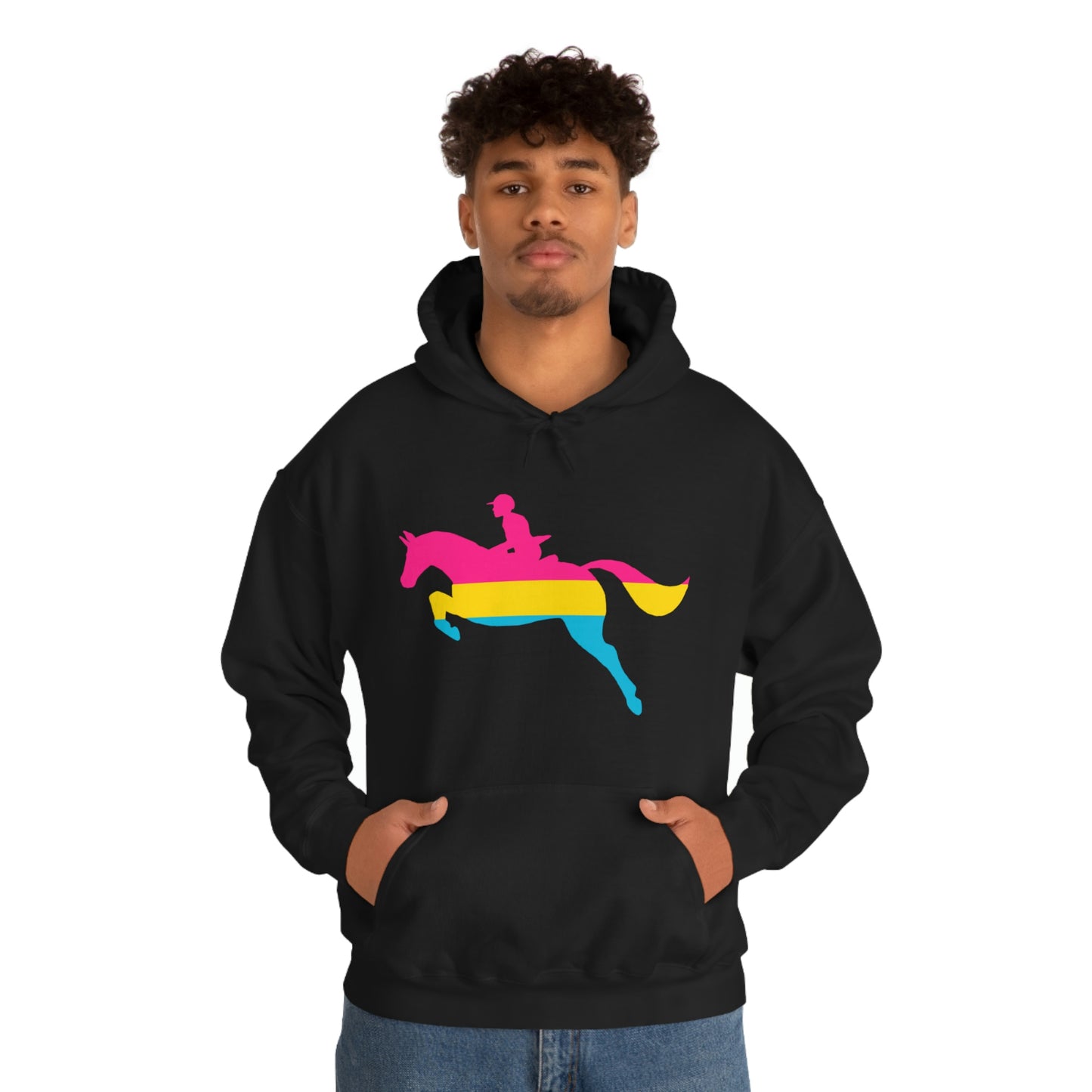 Pansexual - PRIDE, LOVE, and HORSES Hooded Sweatshirt