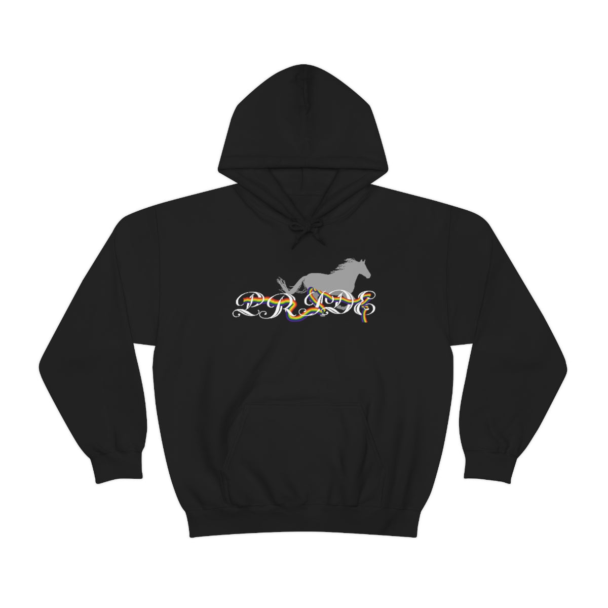 PRIDE in cursive Hooded Sweatshirt