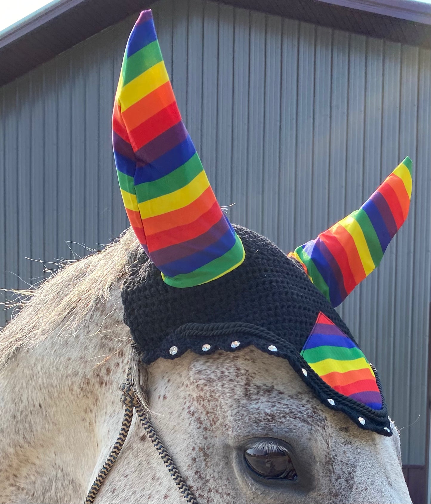 PRIDE Fly Bonnet with Rainbow Ears