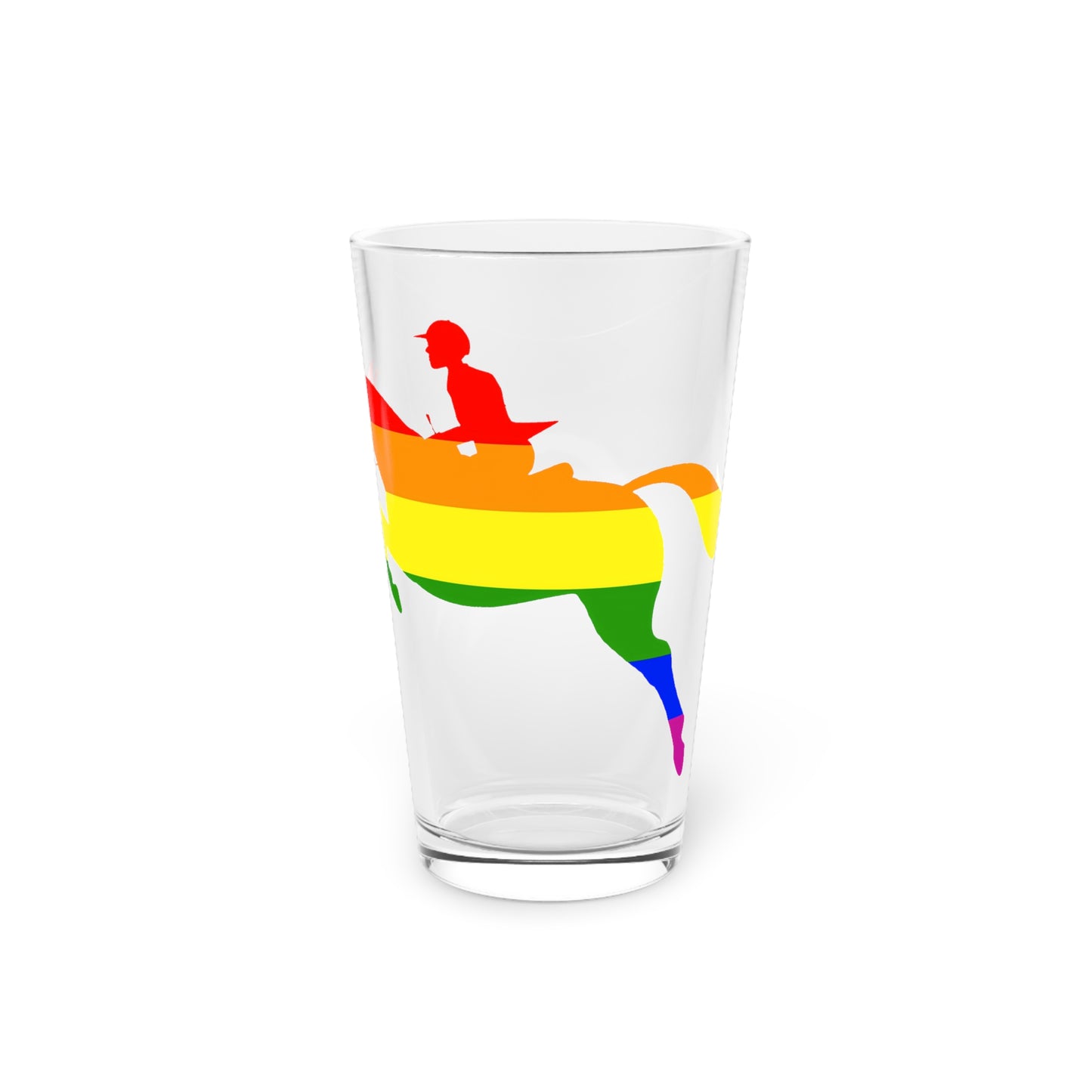 PRIDE JUMP Pint Glass, 16oz