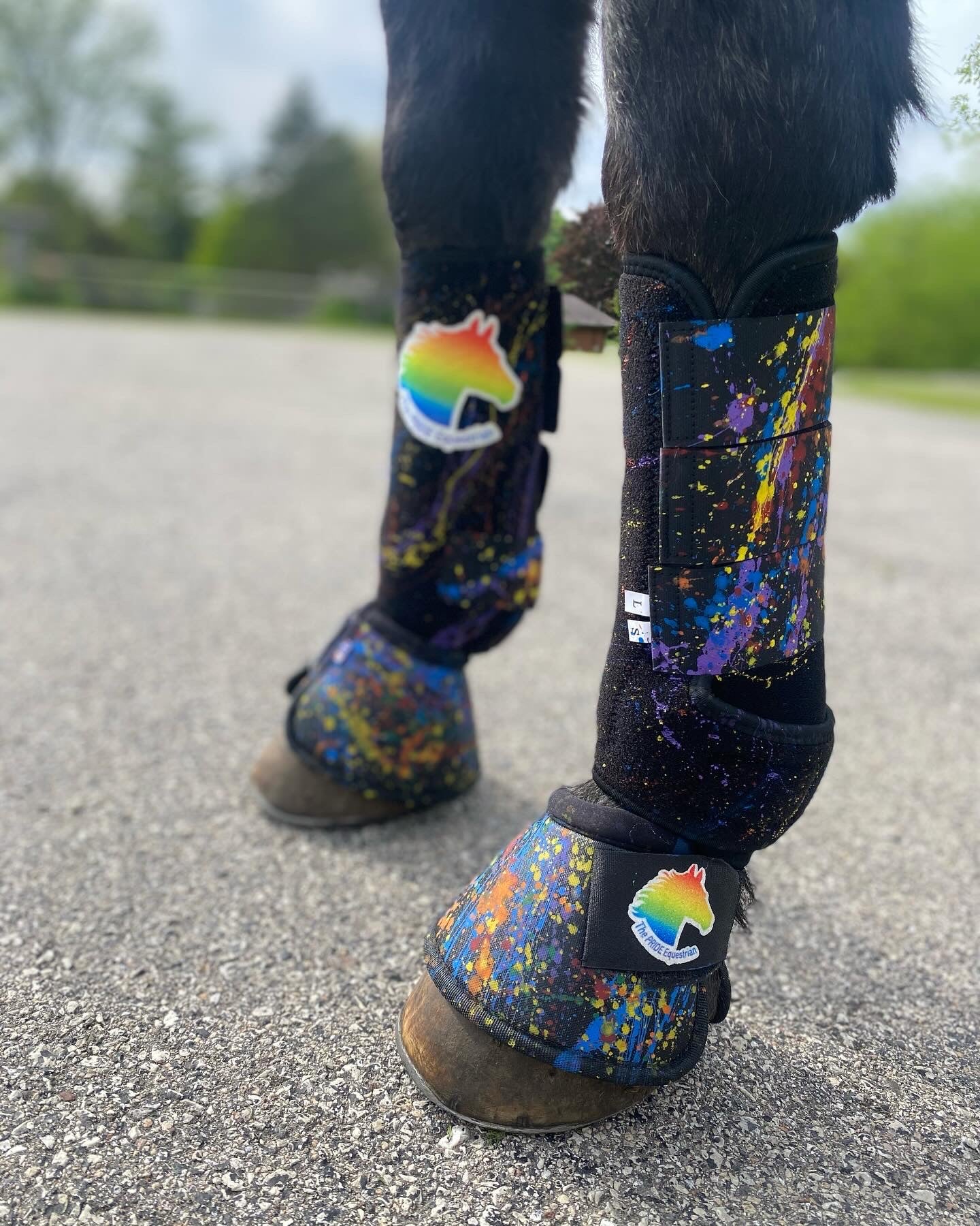 PRIDE Paint Splatter Bell Boots