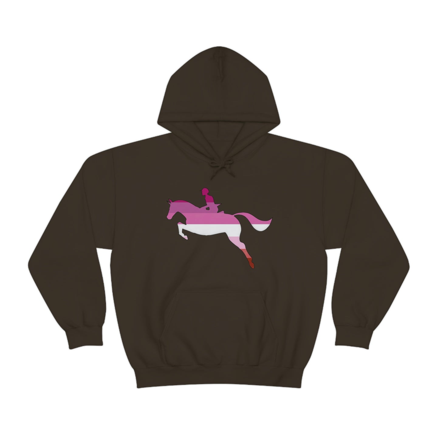 Lesbian - PRIDE, LOVE, and HORSES Hooded Sweatshirt