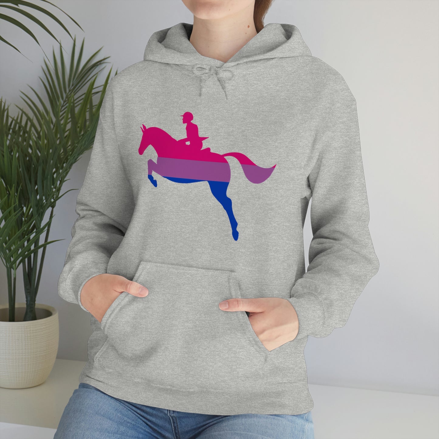 Bisexual - PRIDE, LOVE, and HORSES Hooded Sweatshirt