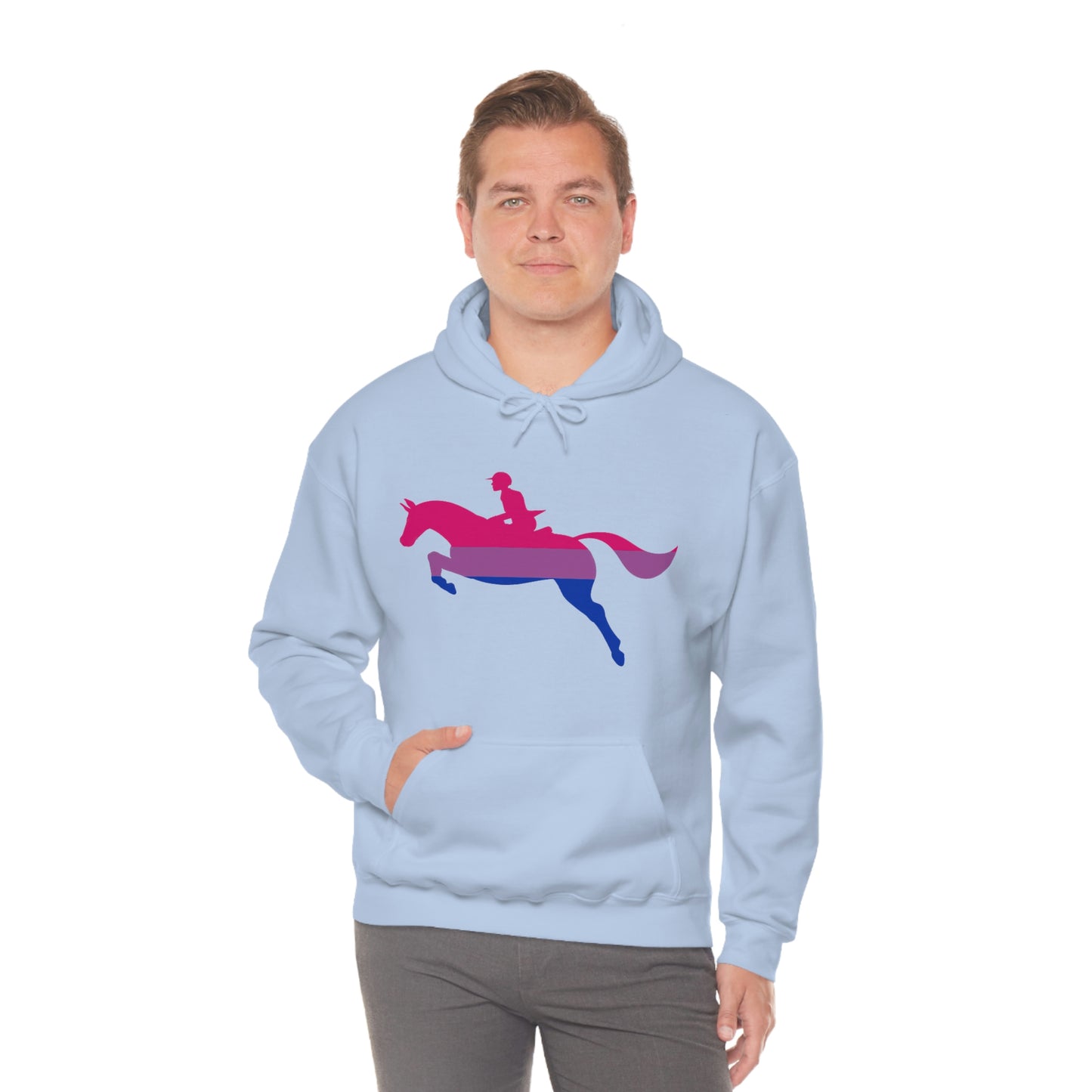 Bisexual - PRIDE, LOVE, and HORSES Hooded Sweatshirt