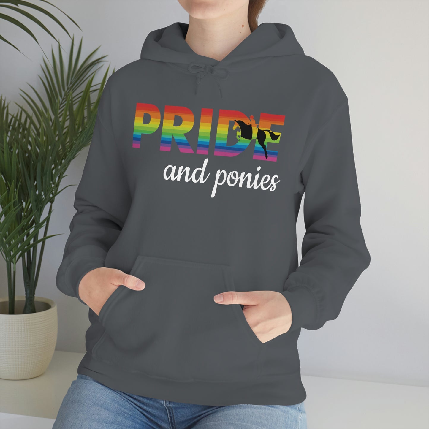 Unisex PRIDE and ponies Hooded Sweatshirt