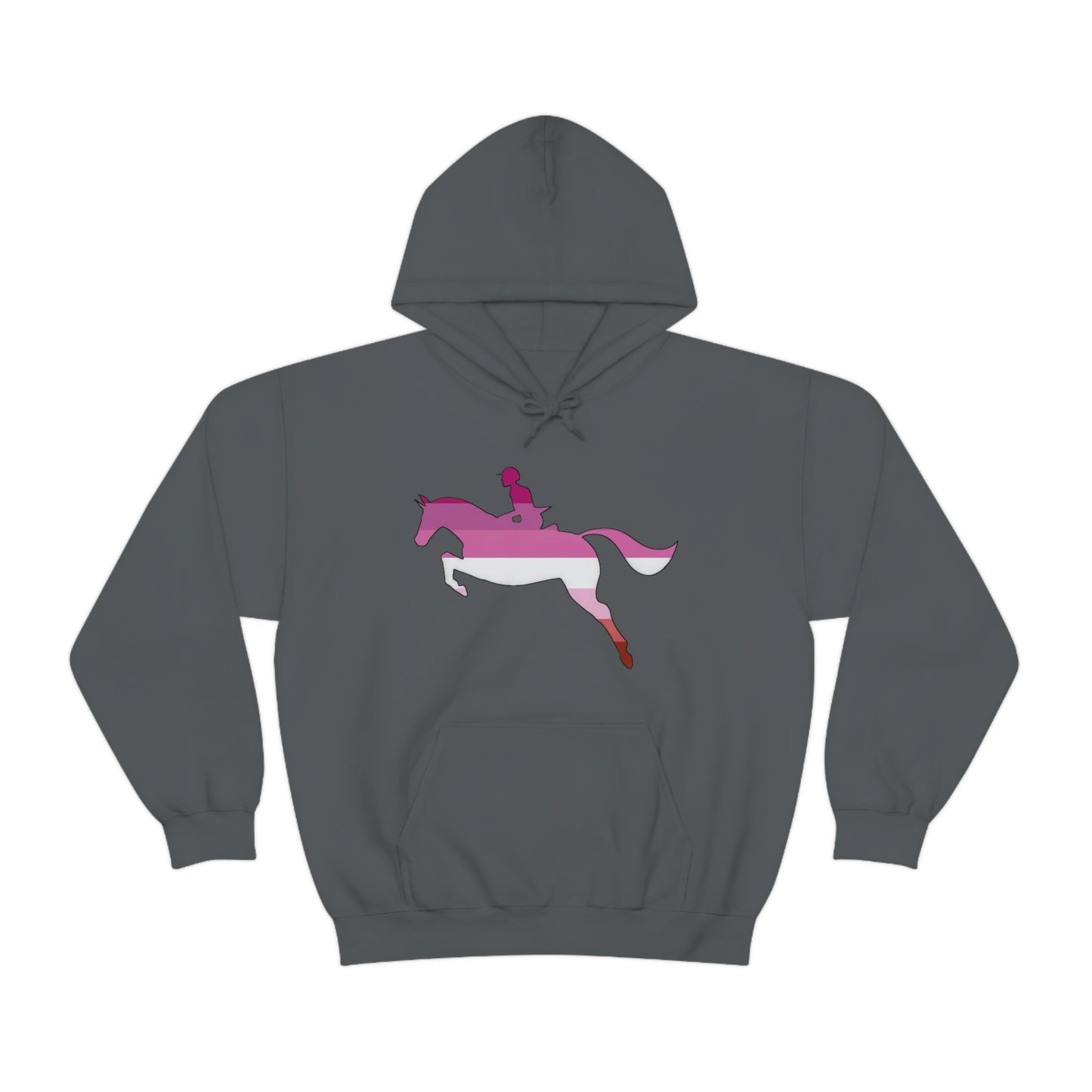 Lesbian - PRIDE, LOVE, and HORSES Hooded Sweatshirt