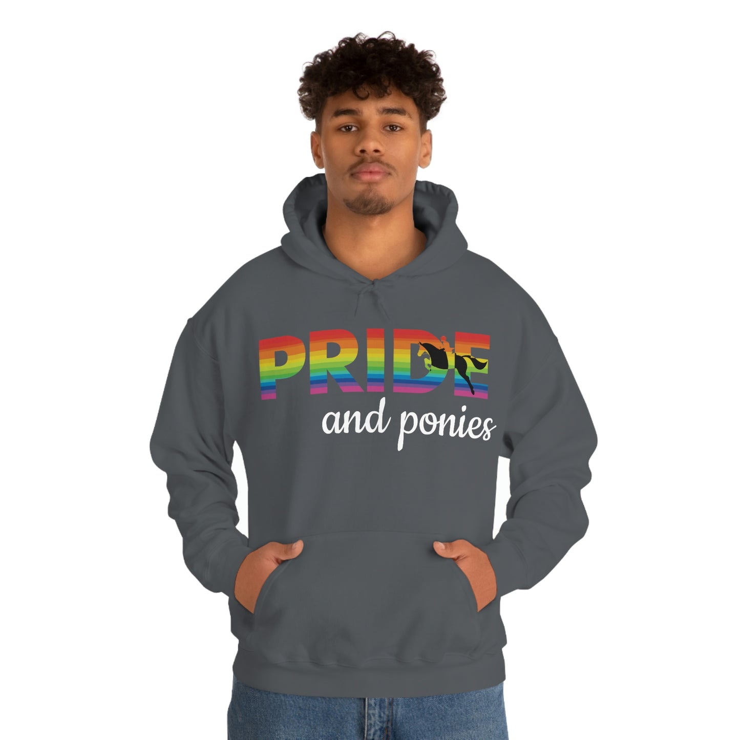 Unisex PRIDE and ponies Hooded Sweatshirt