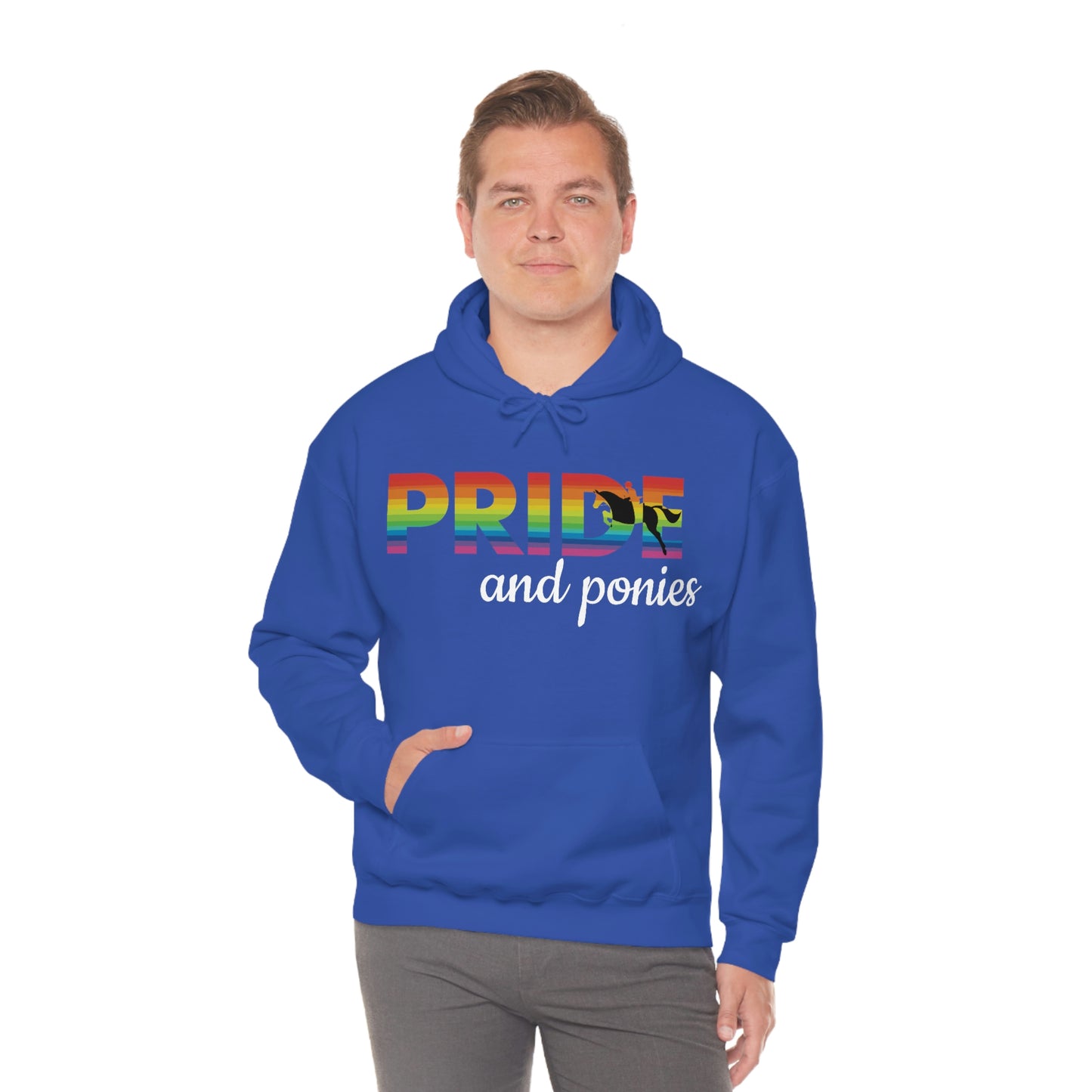 Unisex PRIDE and ponies Hooded Sweatshirt