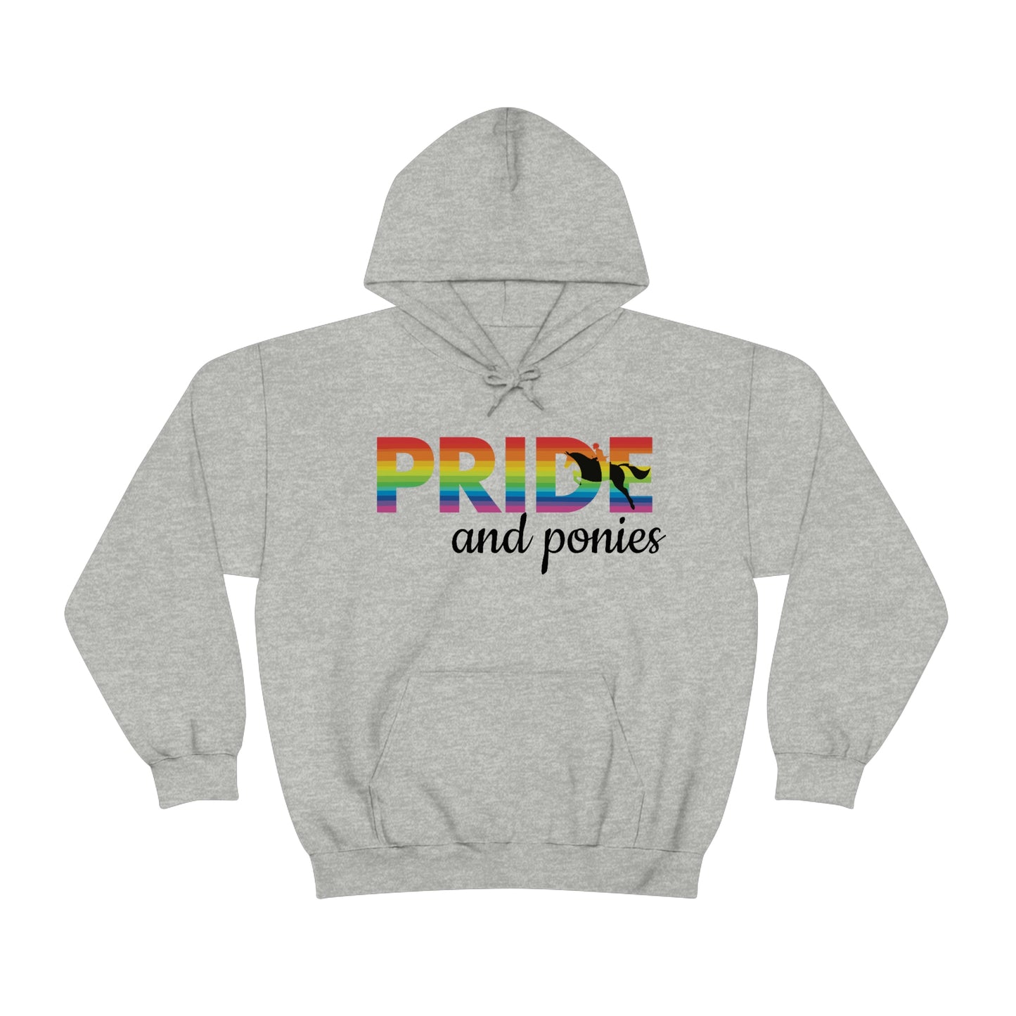 Unisex PRIDE and ponies Hooded Sweatshirt