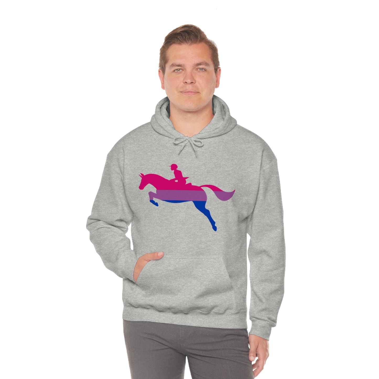 Bisexual - PRIDE, LOVE, and HORSES Hooded Sweatshirt