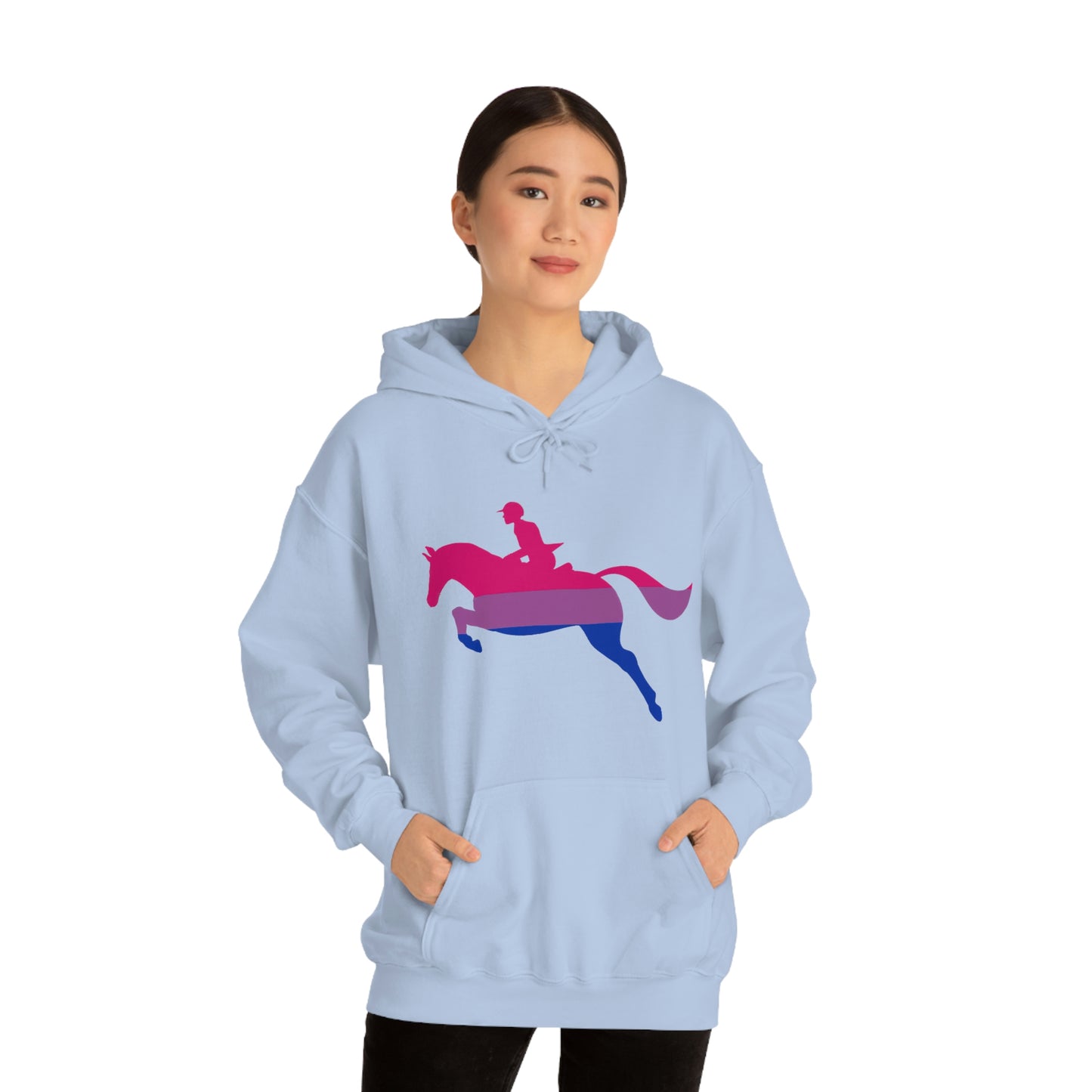 Bisexual - PRIDE, LOVE, and HORSES Hooded Sweatshirt