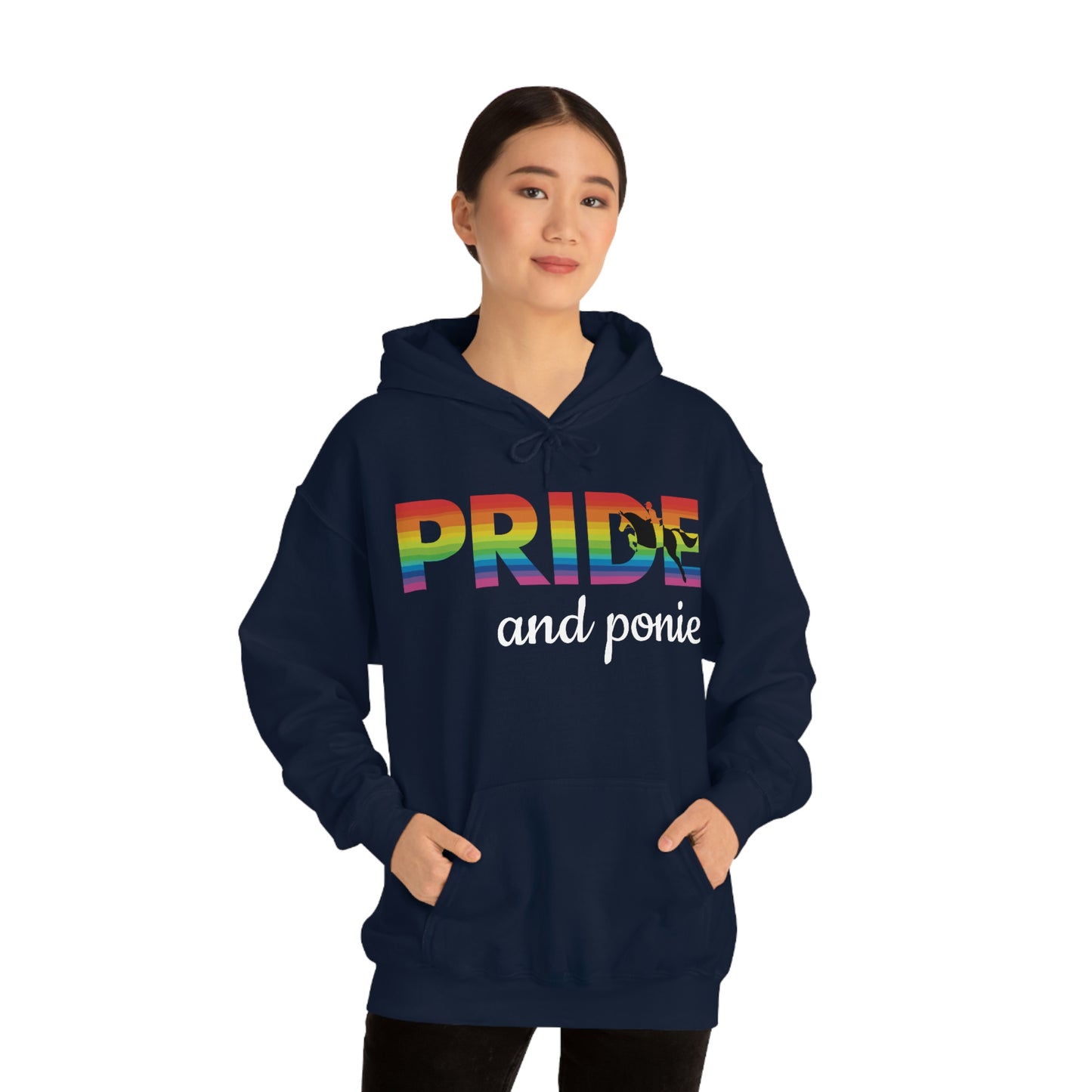 Unisex PRIDE and ponies Hooded Sweatshirt