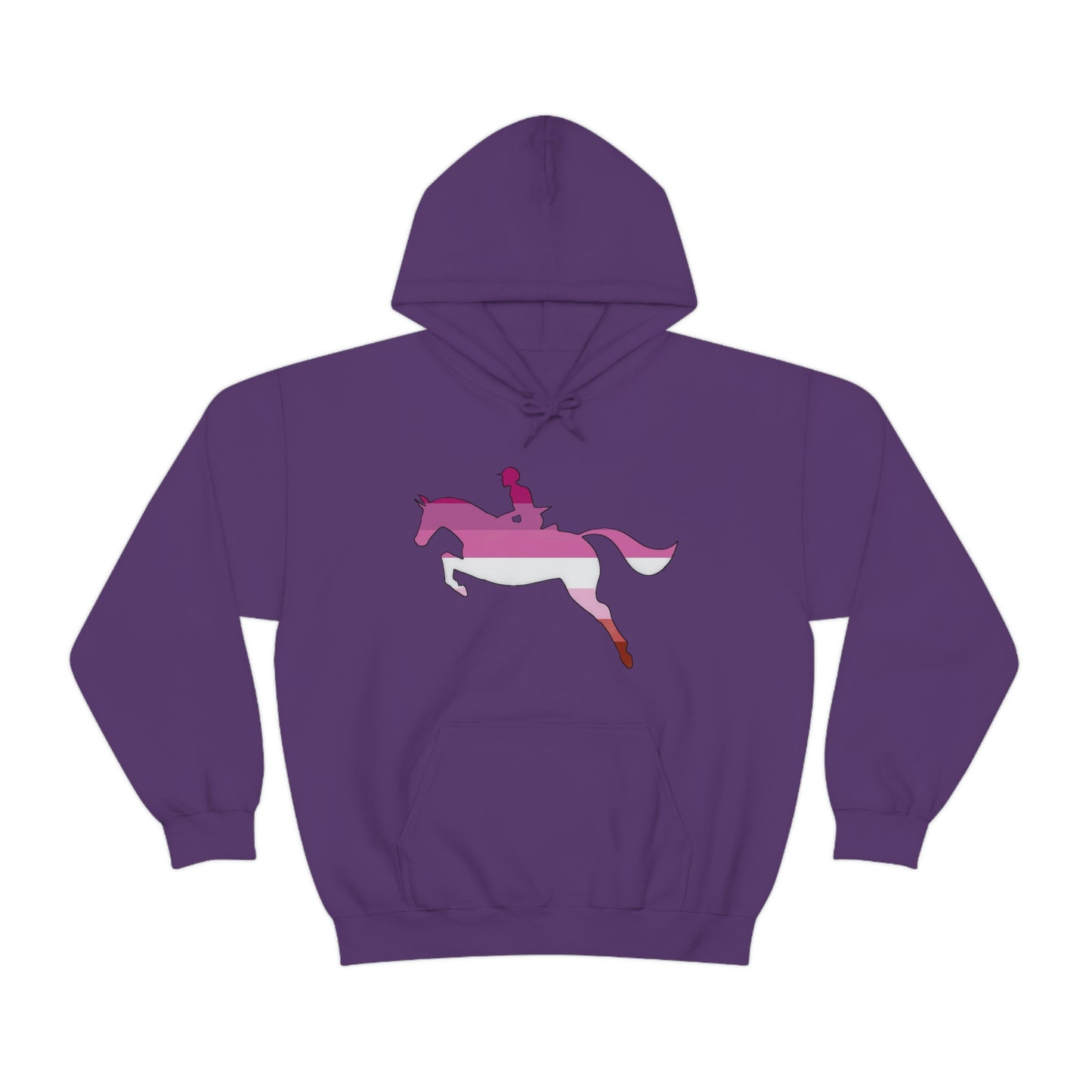 Lesbian - PRIDE, LOVE, and HORSES Hooded Sweatshirt