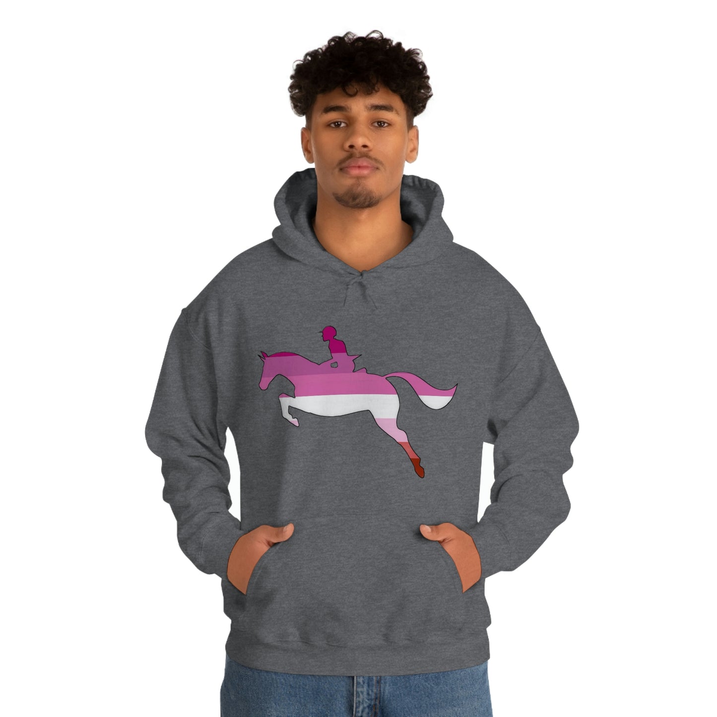 Lesbian - PRIDE, LOVE, and HORSES Hooded Sweatshirt