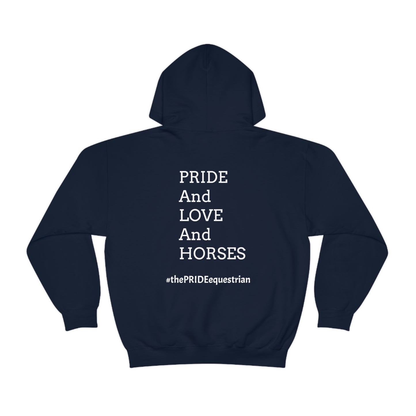 Lesbian - PRIDE, LOVE, and HORSES Hooded Sweatshirt