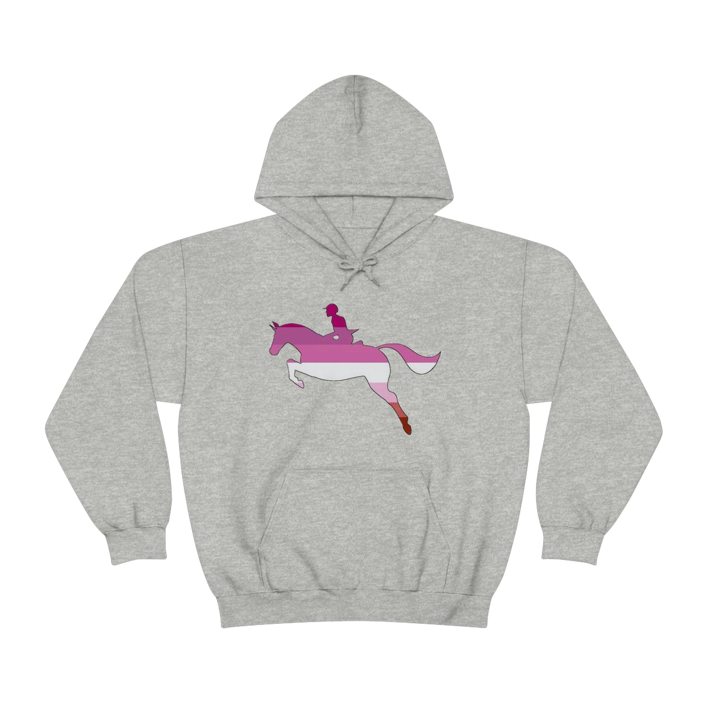 Lesbian - PRIDE, LOVE, and HORSES Hooded Sweatshirt