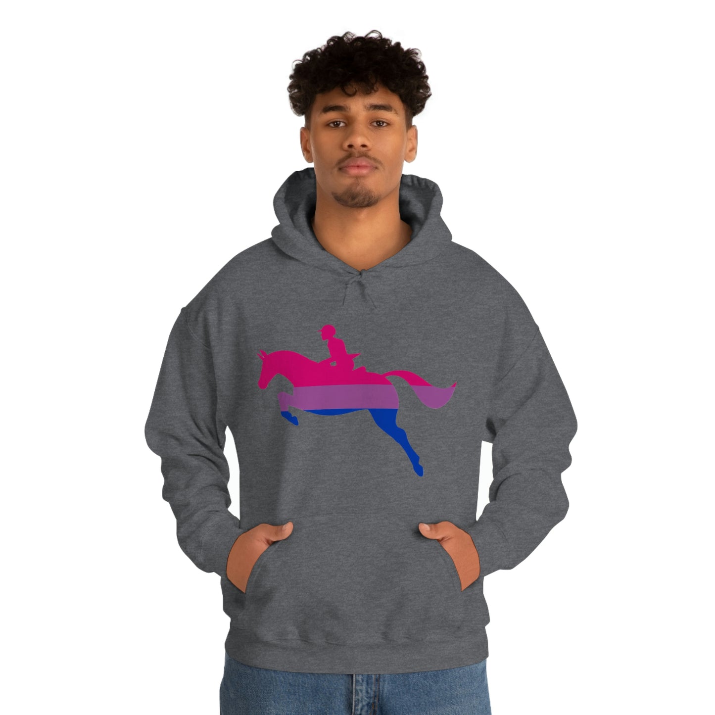 Bisexual - PRIDE, LOVE, and HORSES Hooded Sweatshirt