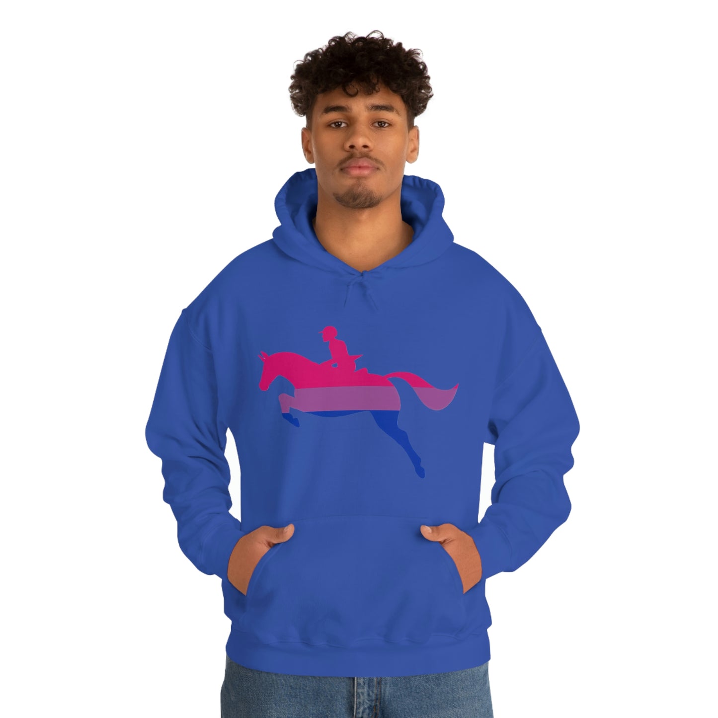 Bisexual - PRIDE, LOVE, and HORSES Hooded Sweatshirt