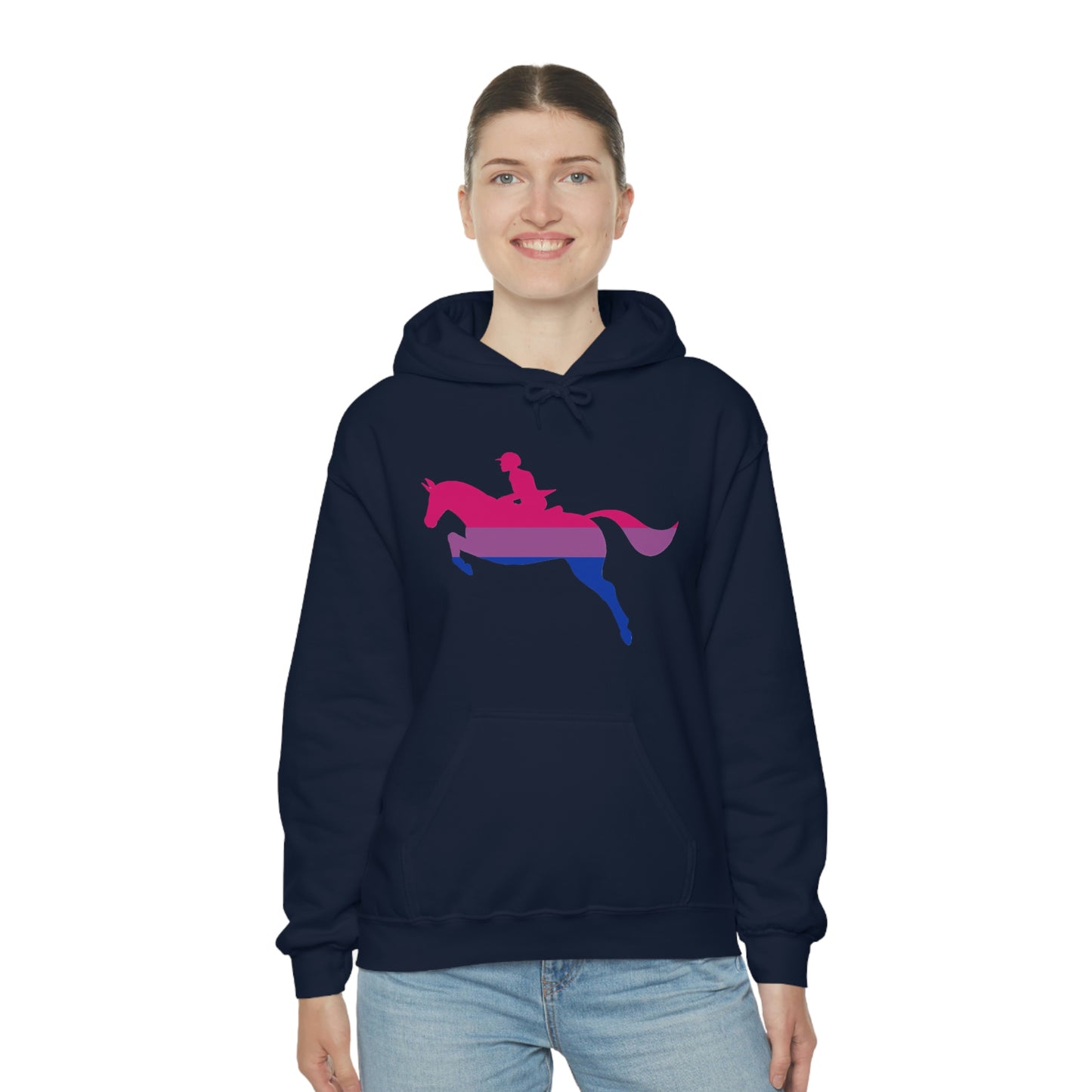 Bisexual - PRIDE, LOVE, and HORSES Hooded Sweatshirt