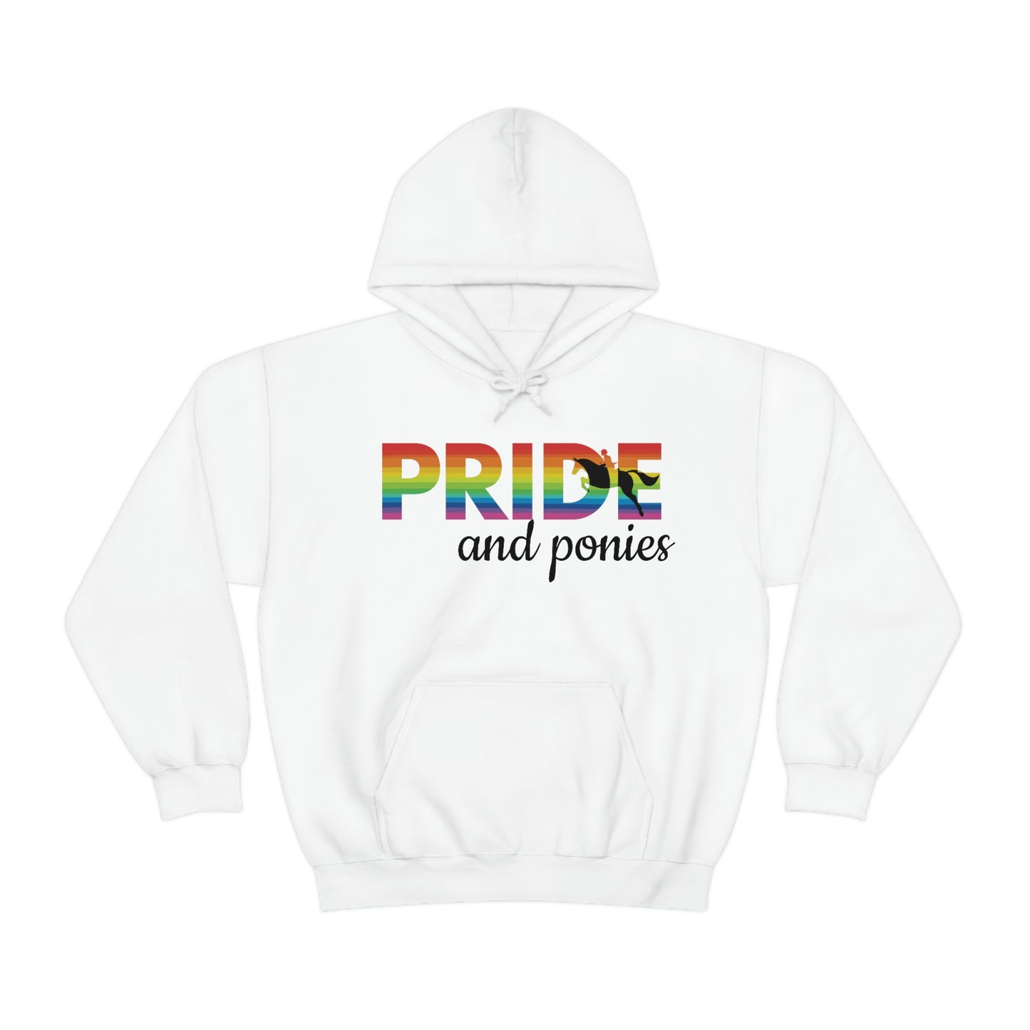 Unisex PRIDE and ponies Hooded Sweatshirt