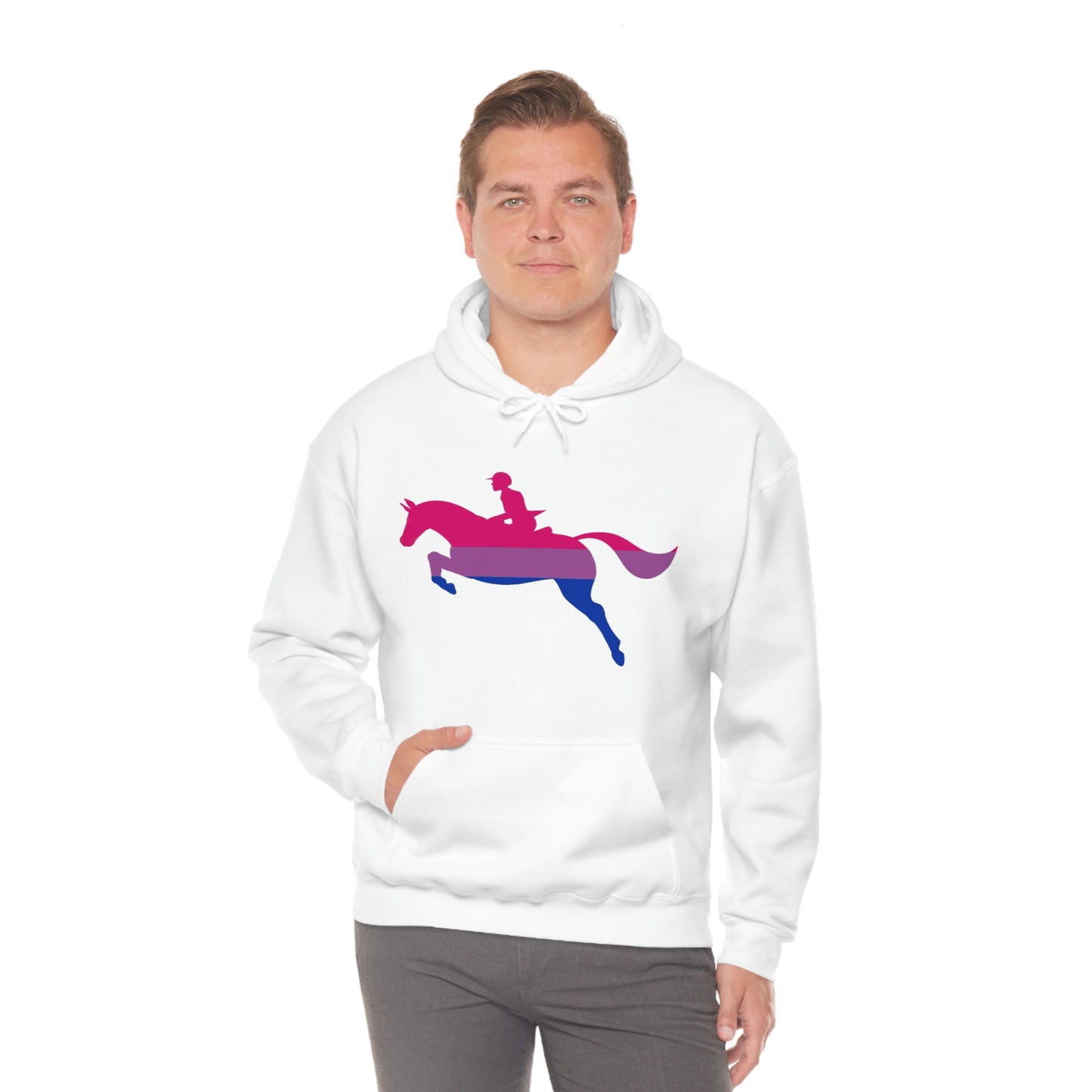 Bisexual - PRIDE, LOVE, and HORSES Hooded Sweatshirt