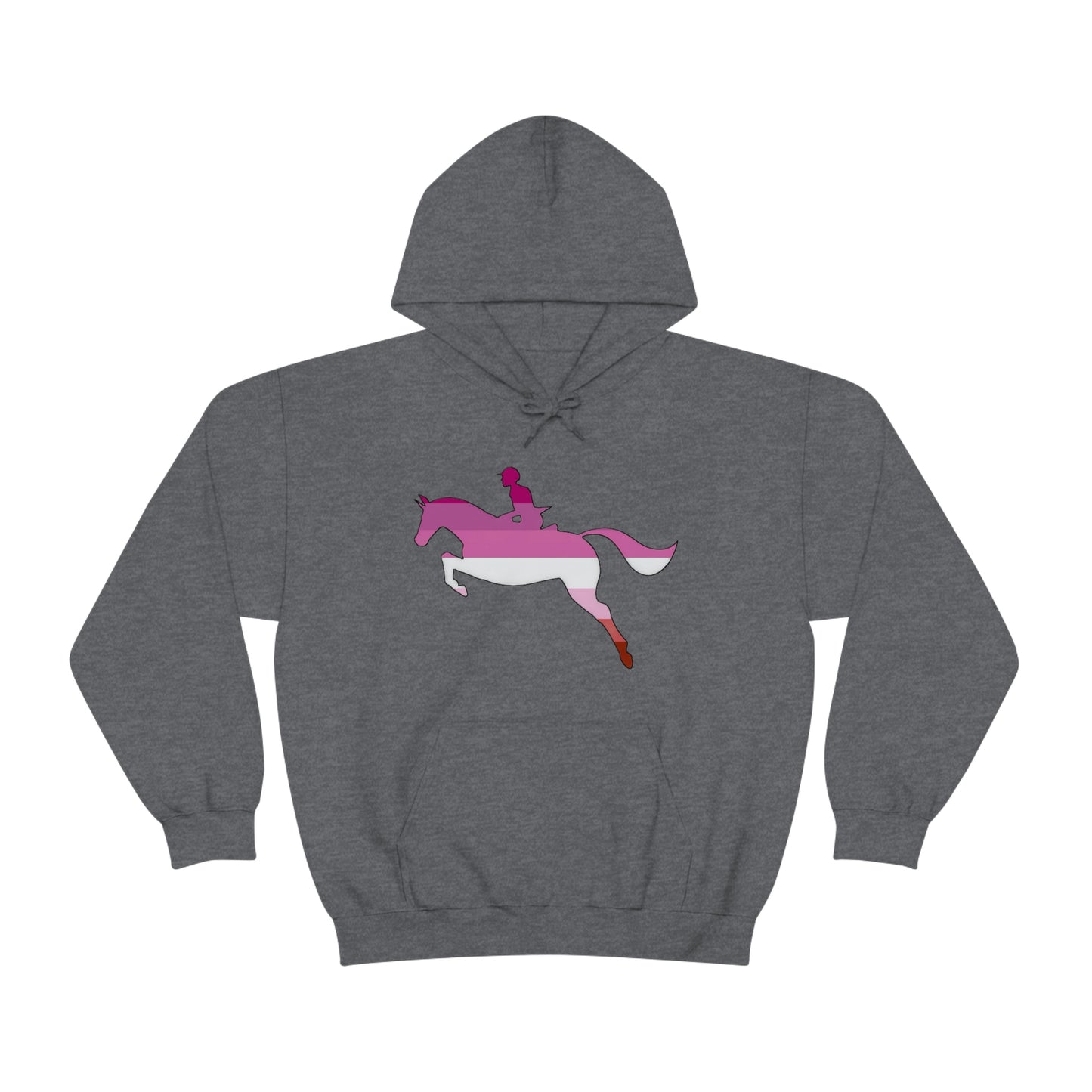 Lesbian - PRIDE, LOVE, and HORSES Hooded Sweatshirt