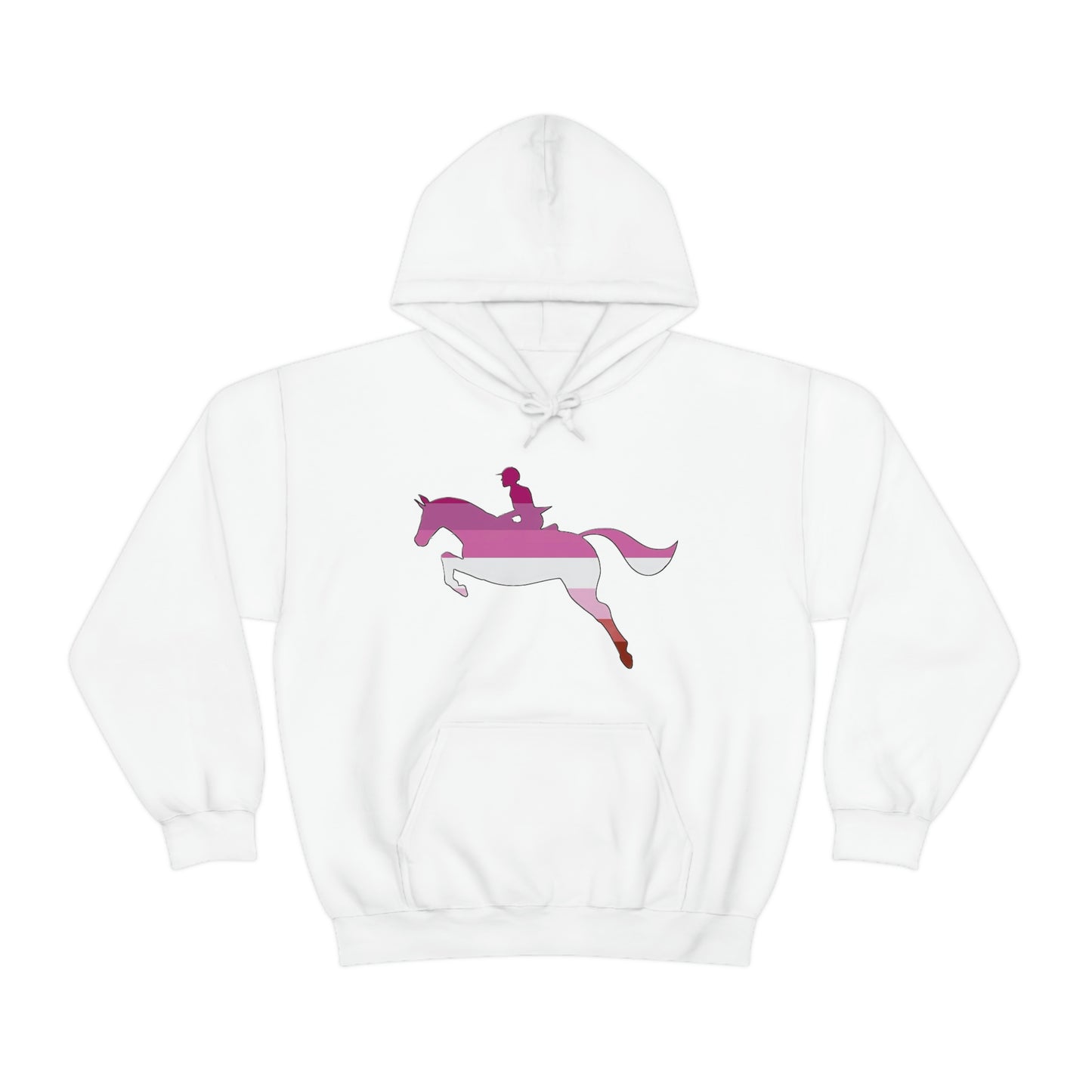 Lesbian - PRIDE, LOVE, and HORSES Hooded Sweatshirt