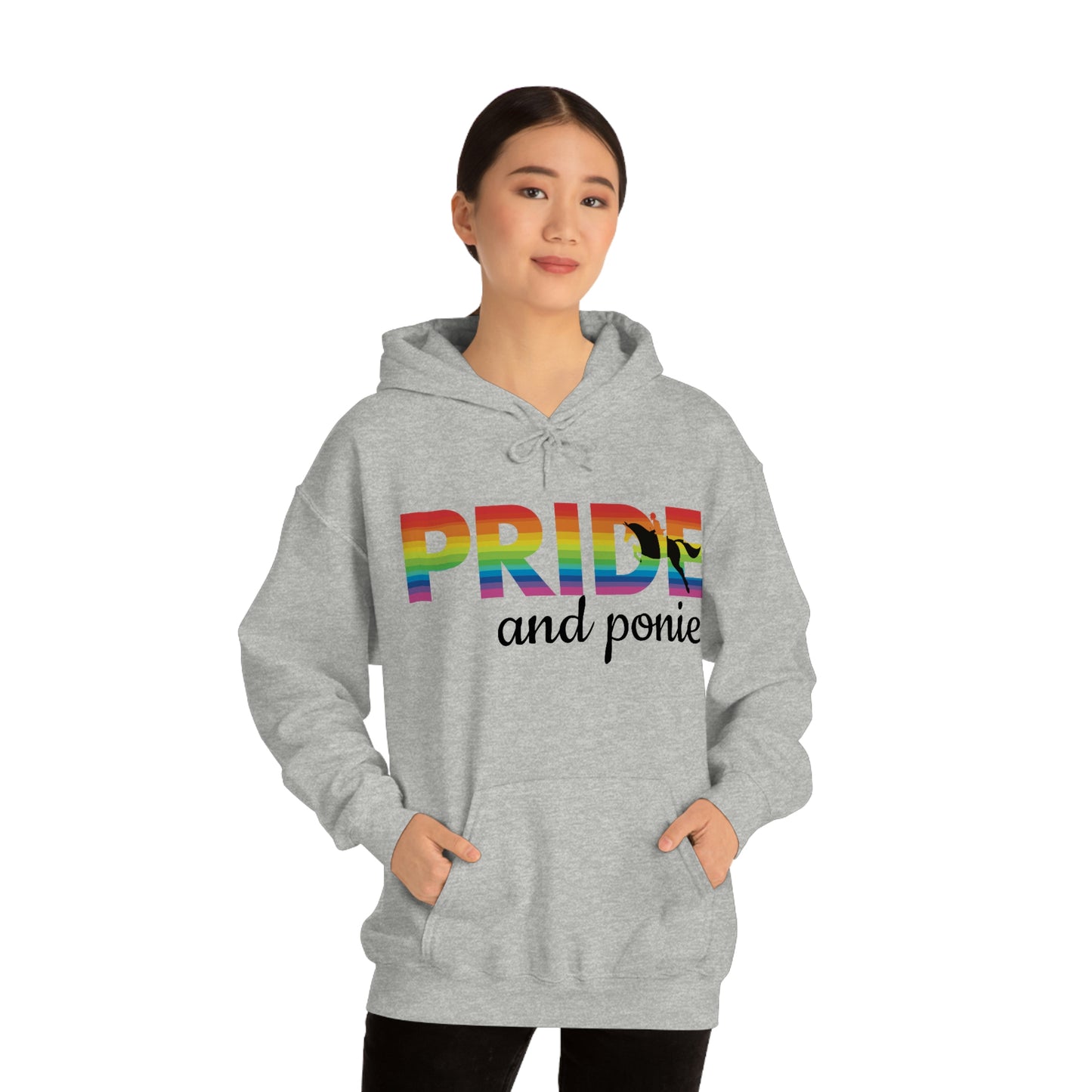 Unisex PRIDE and ponies Hooded Sweatshirt