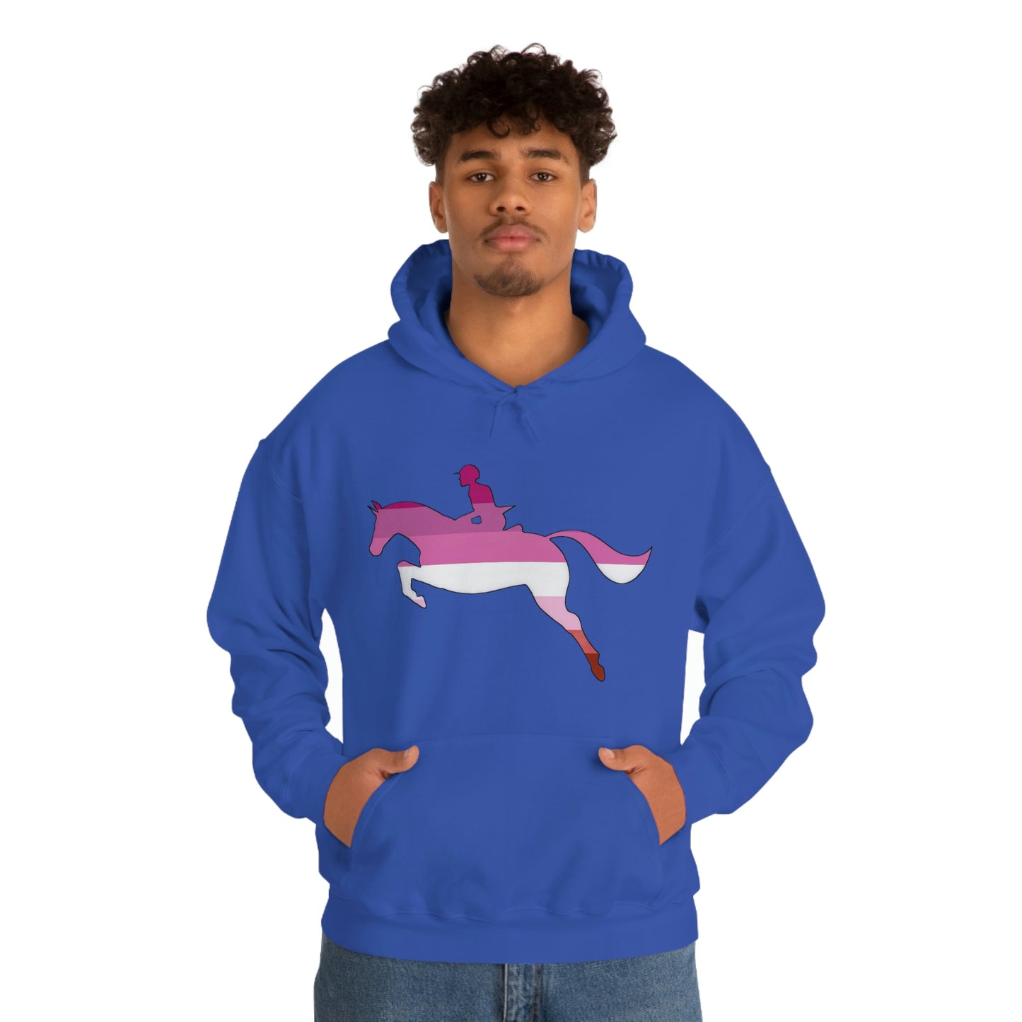 Lesbian - PRIDE, LOVE, and HORSES Hooded Sweatshirt