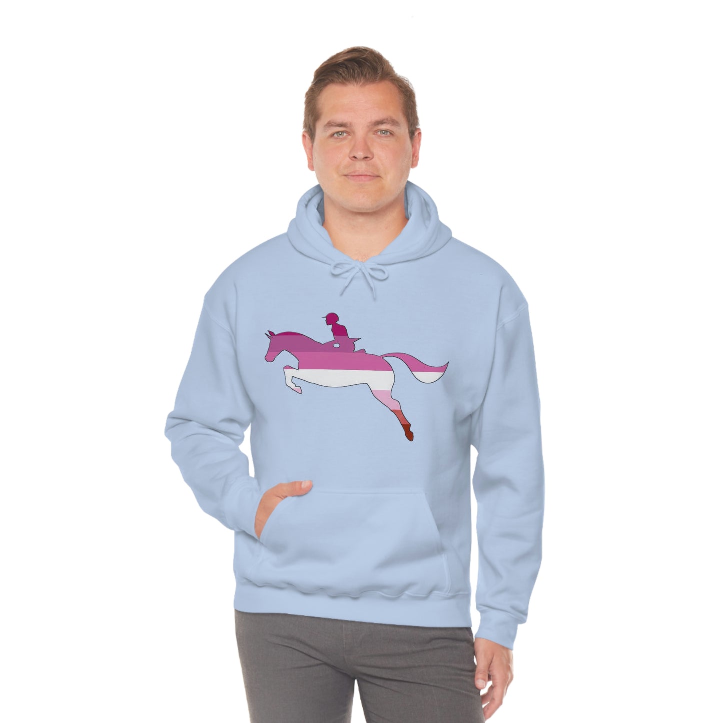 Lesbian - PRIDE, LOVE, and HORSES Hooded Sweatshirt