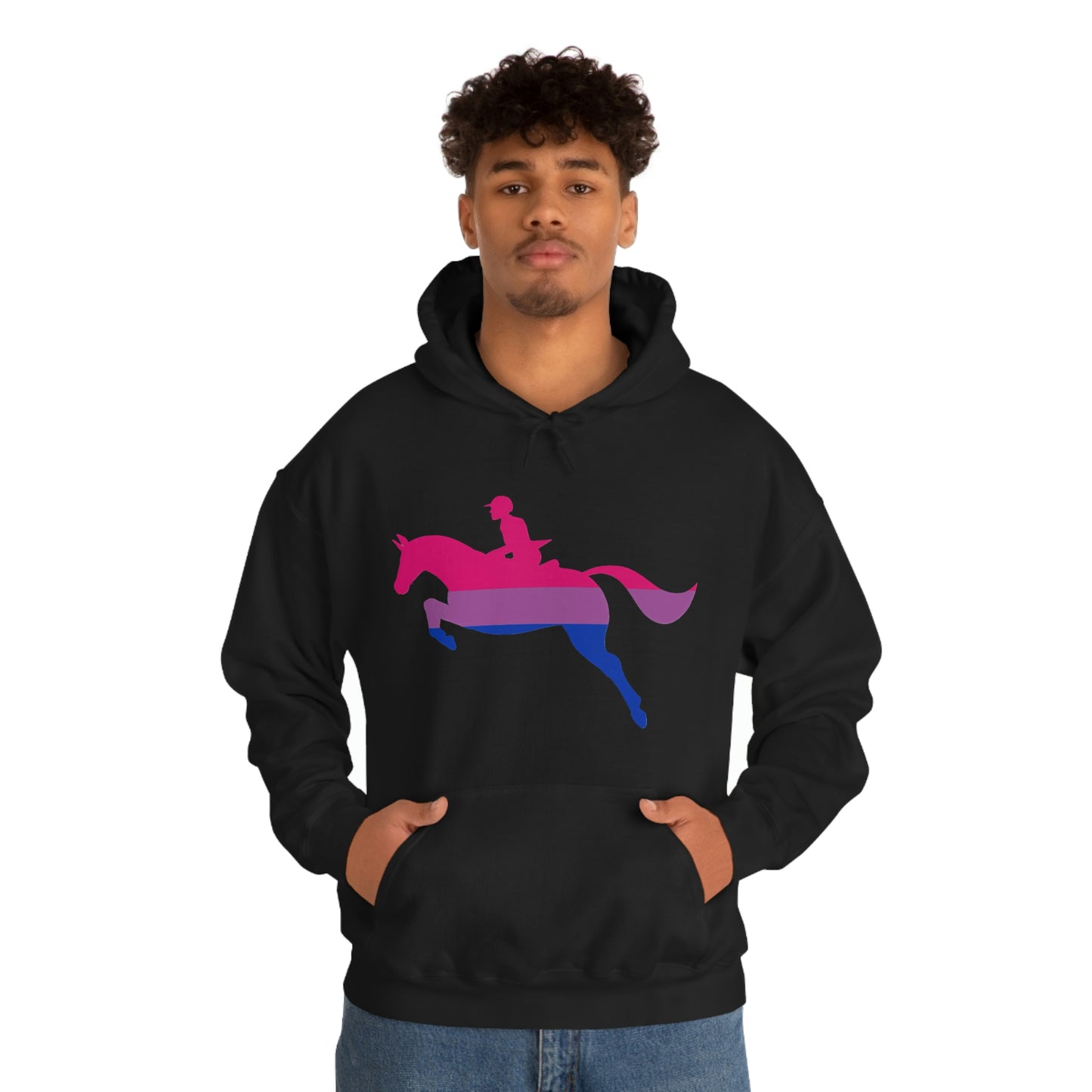 Bisexual - PRIDE, LOVE, and HORSES Hooded Sweatshirt