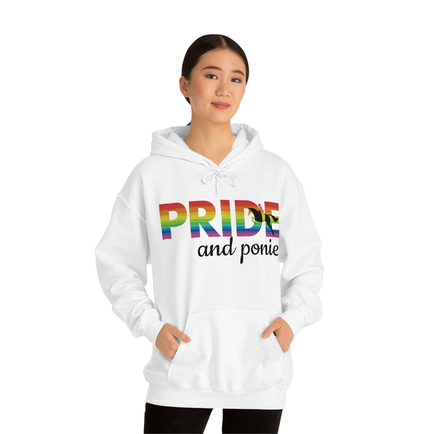 Unisex PRIDE and ponies Hooded Sweatshirt