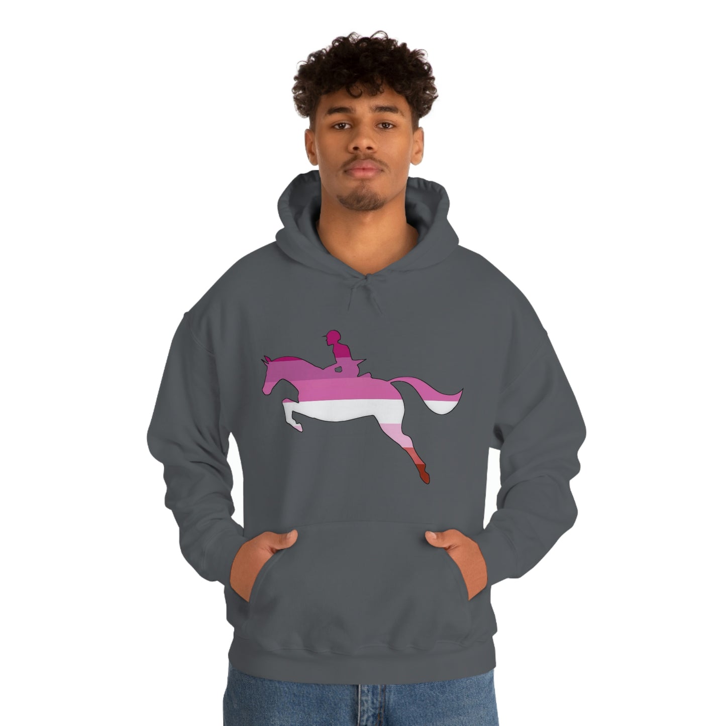 Lesbian - PRIDE, LOVE, and HORSES Hooded Sweatshirt