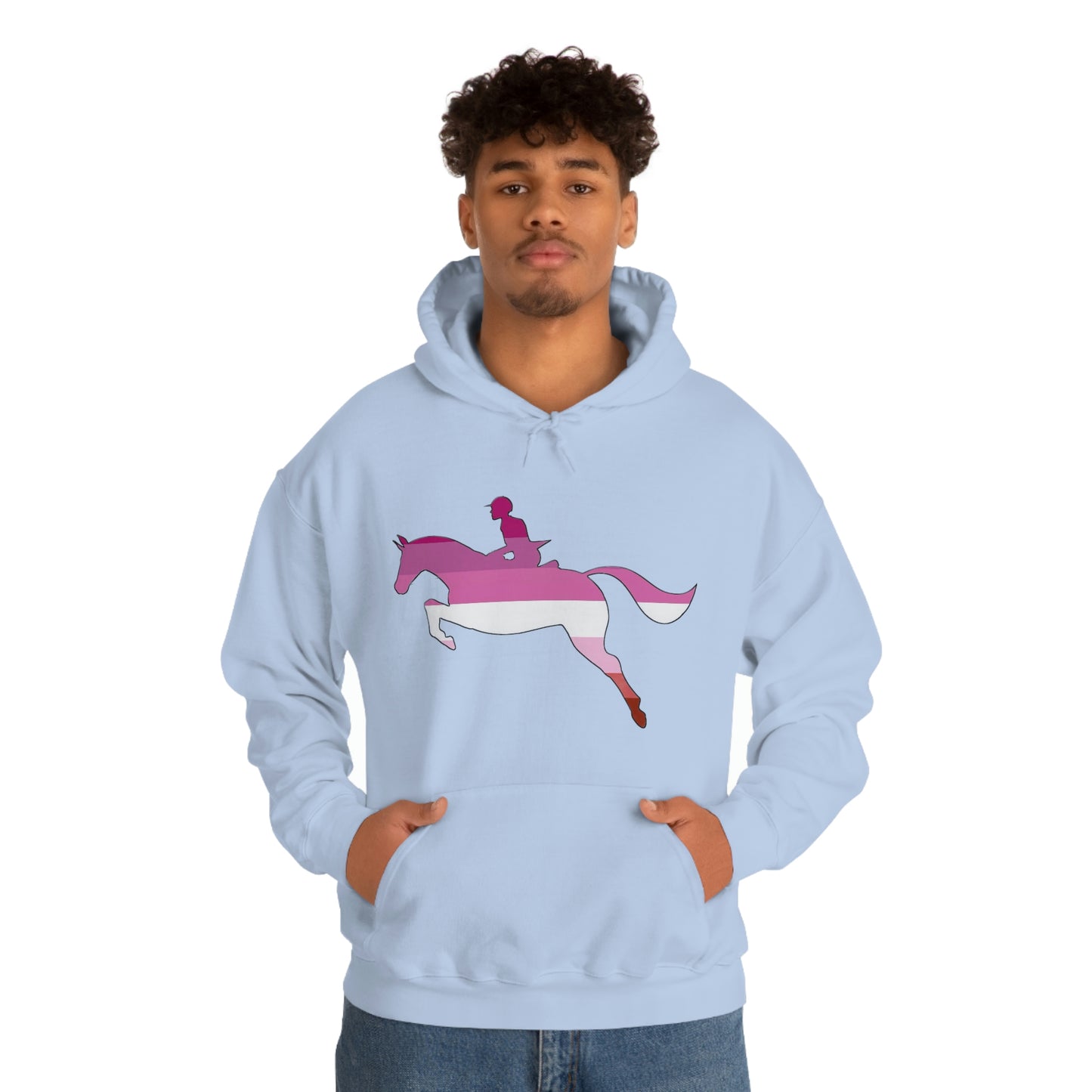 Lesbian - PRIDE, LOVE, and HORSES Hooded Sweatshirt