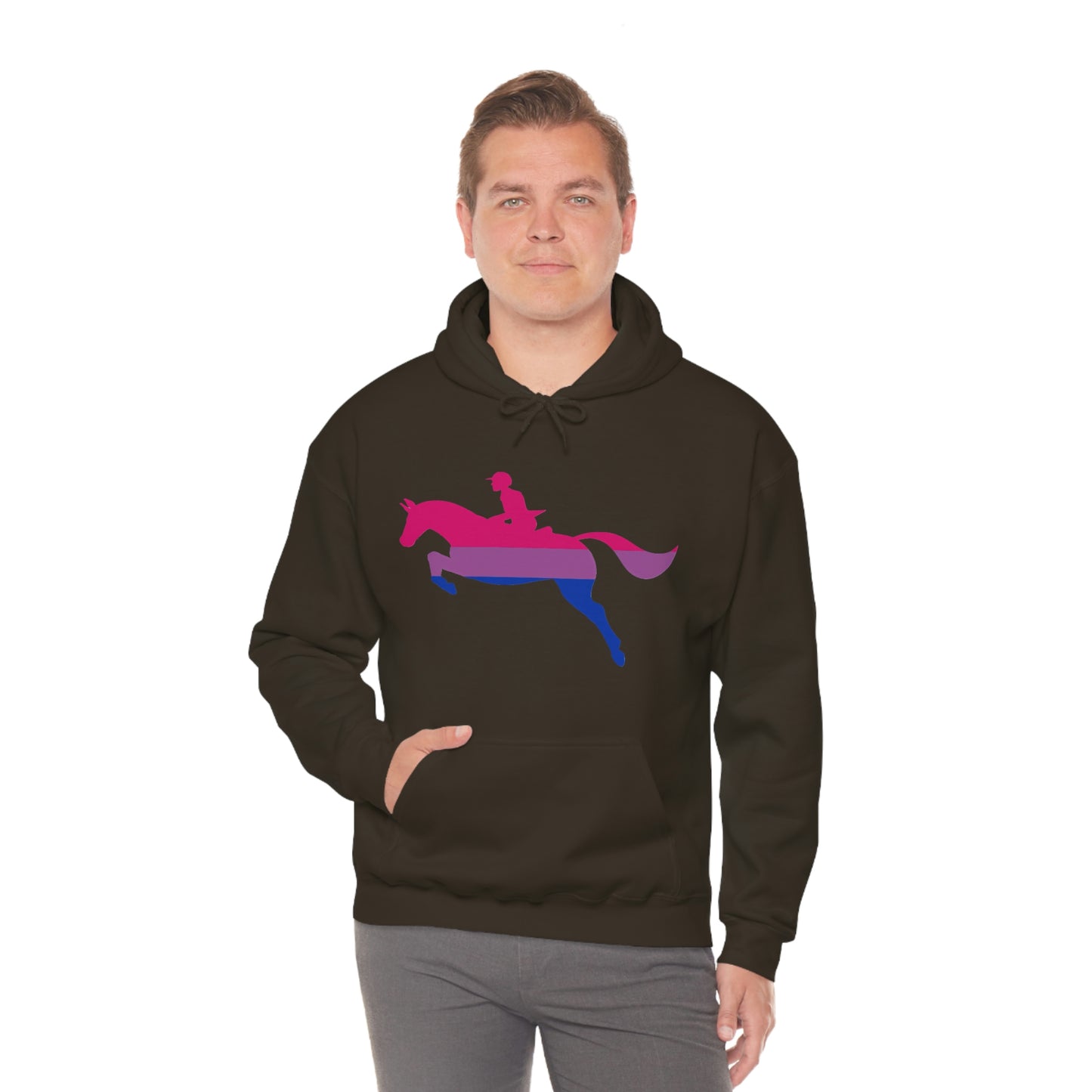 Bisexual - PRIDE, LOVE, and HORSES Hooded Sweatshirt