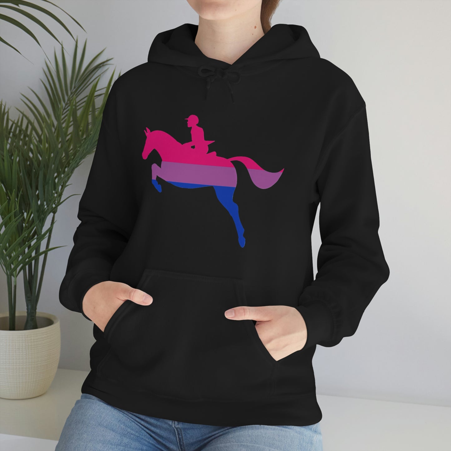 Bisexual - PRIDE, LOVE, and HORSES Hooded Sweatshirt