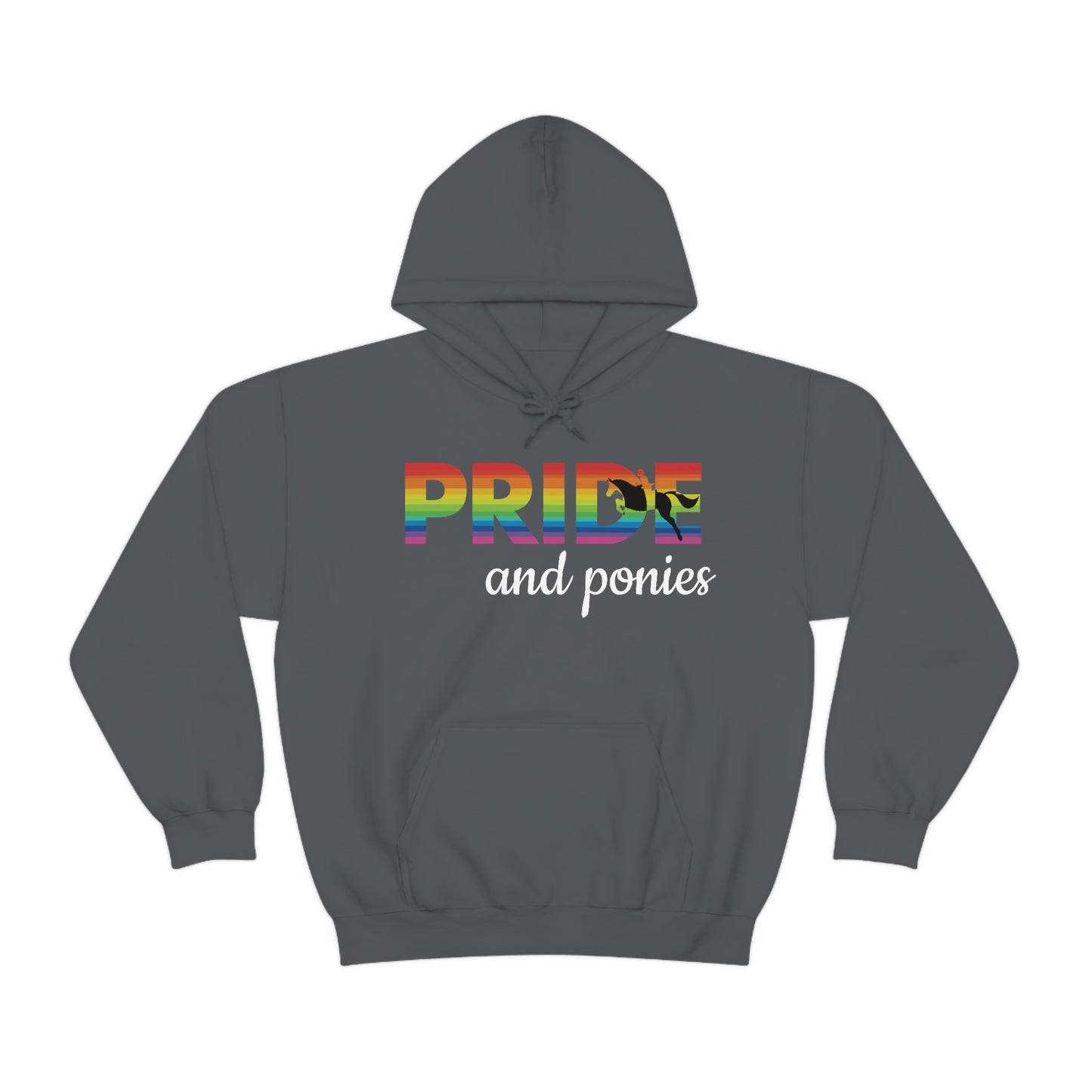 Unisex PRIDE and ponies Hooded Sweatshirt