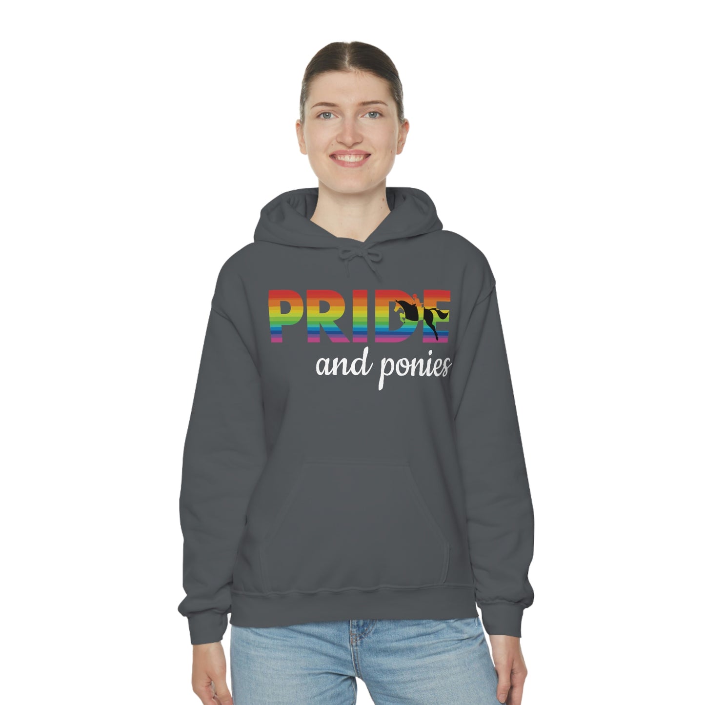 Unisex PRIDE and ponies Hooded Sweatshirt