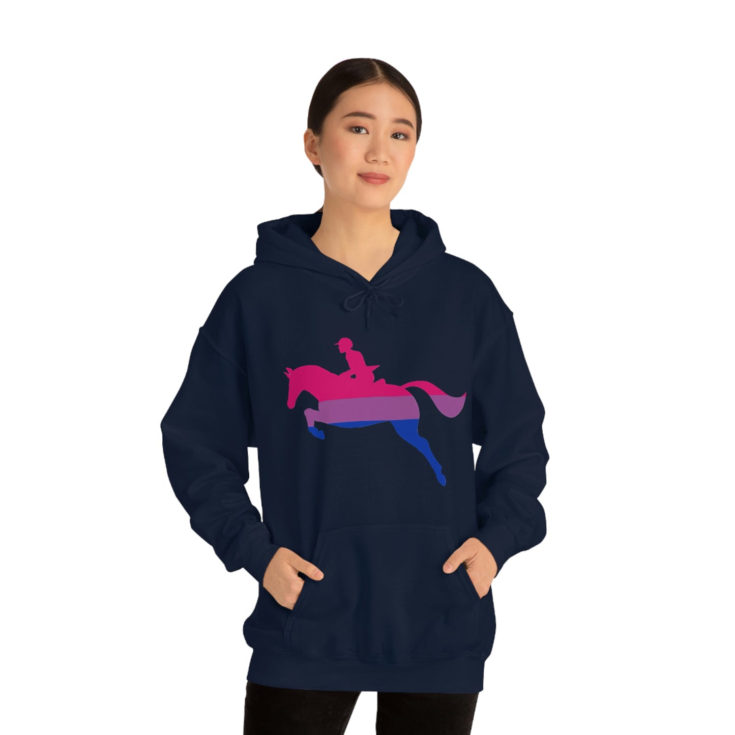 Bisexual - PRIDE, LOVE, and HORSES Hooded Sweatshirt