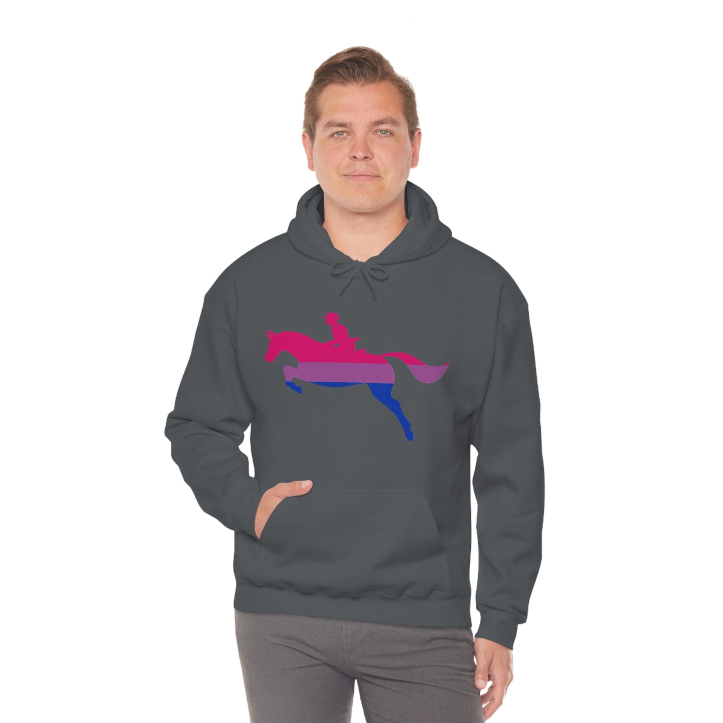 Bisexual - PRIDE, LOVE, and HORSES Hooded Sweatshirt