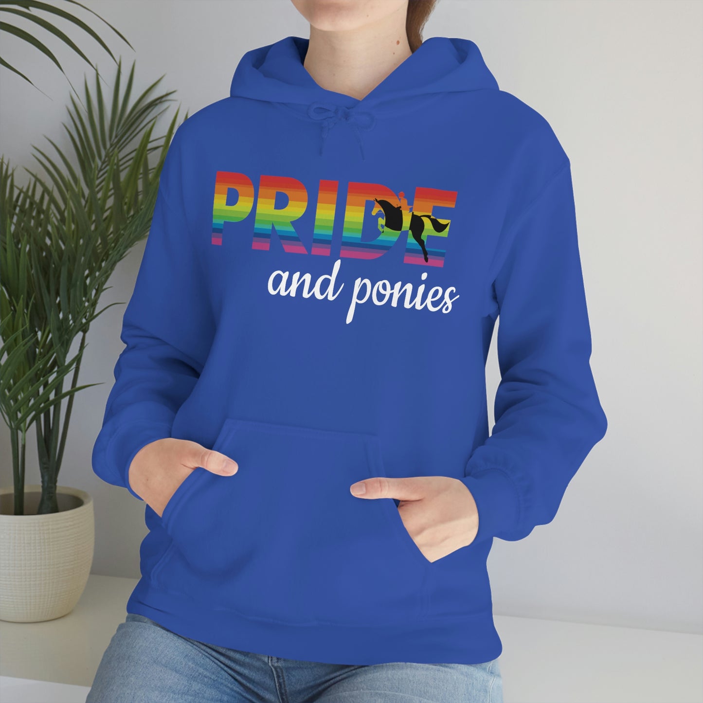 Unisex PRIDE and ponies Hooded Sweatshirt