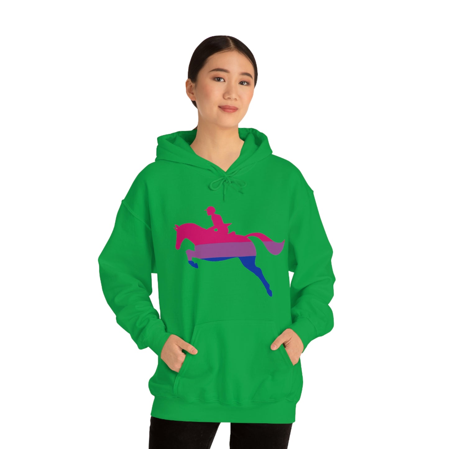 Bisexual - PRIDE, LOVE, and HORSES Hooded Sweatshirt