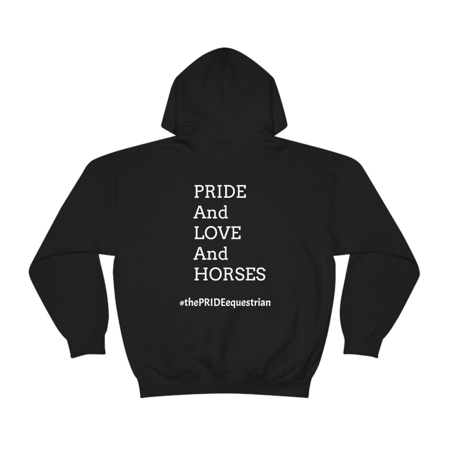 Lesbian - PRIDE, LOVE, and HORSES Hooded Sweatshirt