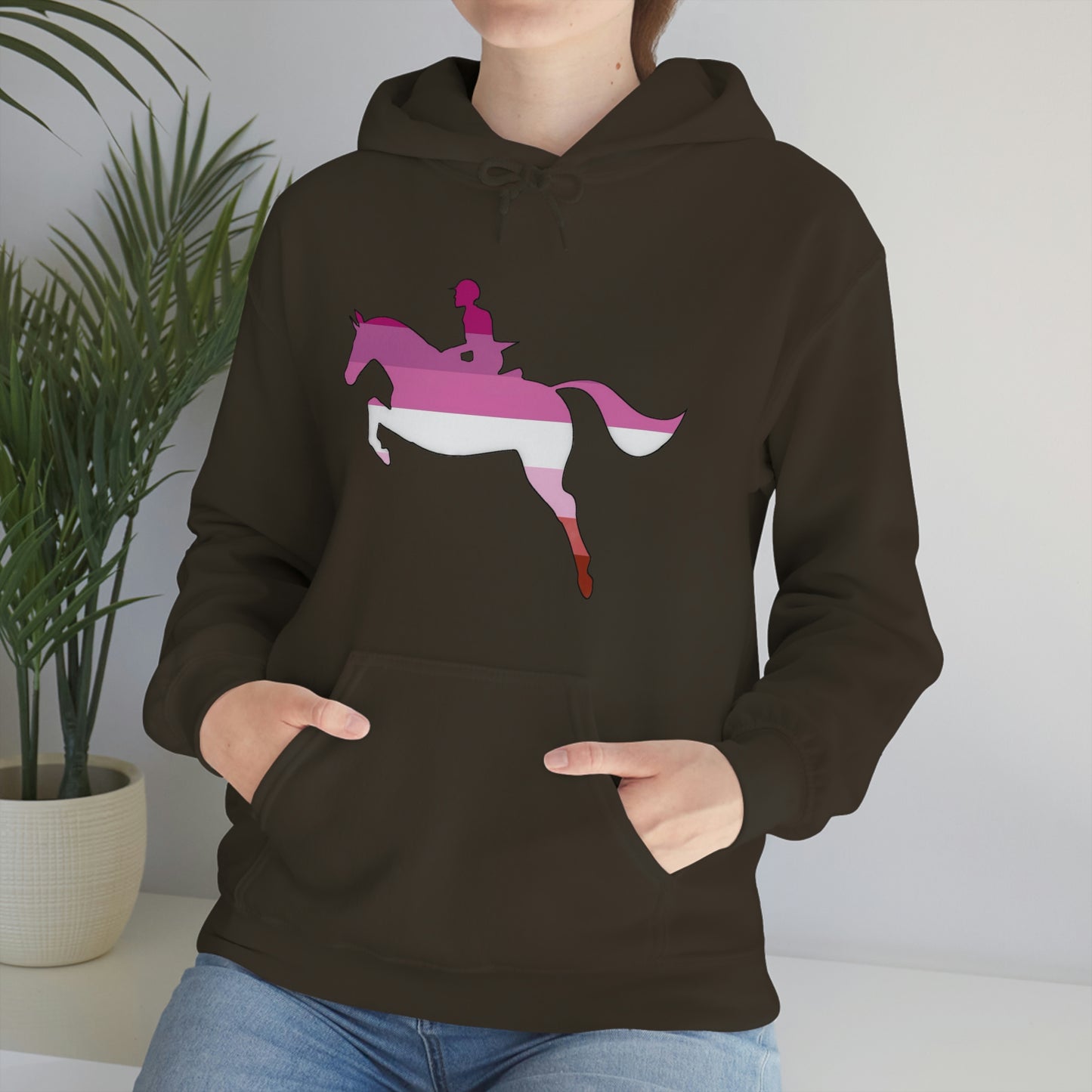 Lesbian - PRIDE, LOVE, and HORSES Hooded Sweatshirt