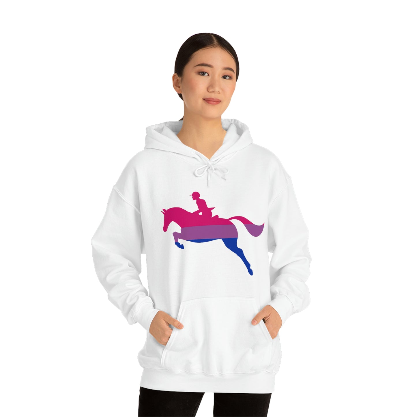 Bisexual - PRIDE, LOVE, and HORSES Hooded Sweatshirt