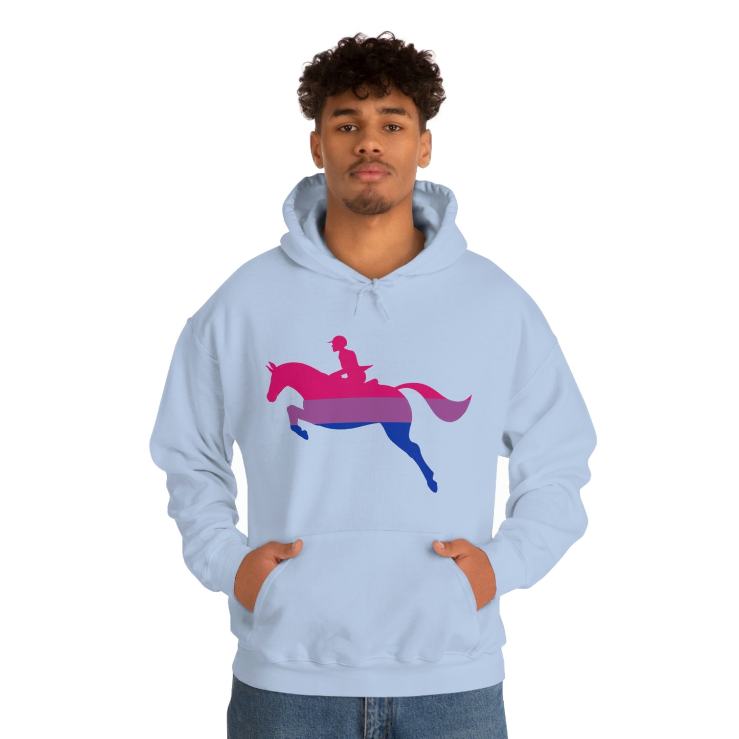 Bisexual - PRIDE, LOVE, and HORSES Hooded Sweatshirt