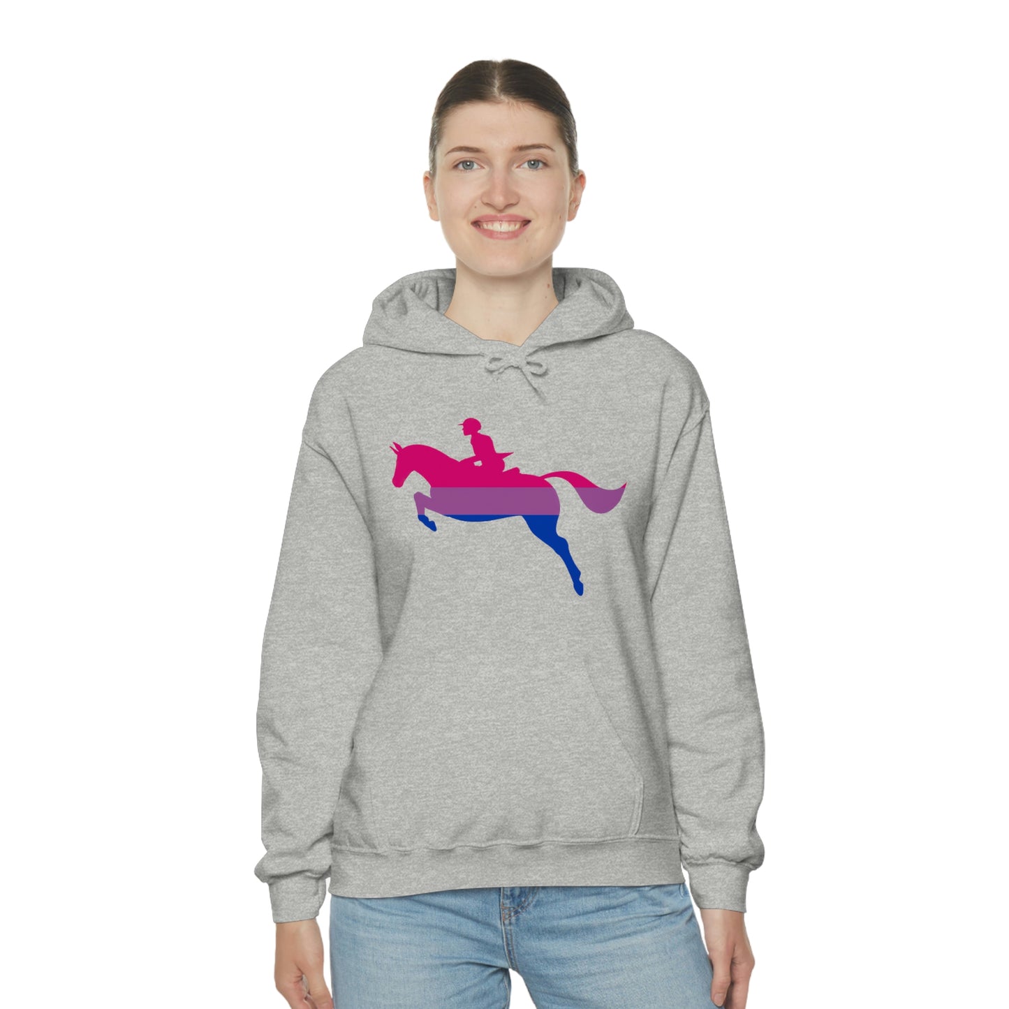 Bisexual - PRIDE, LOVE, and HORSES Hooded Sweatshirt