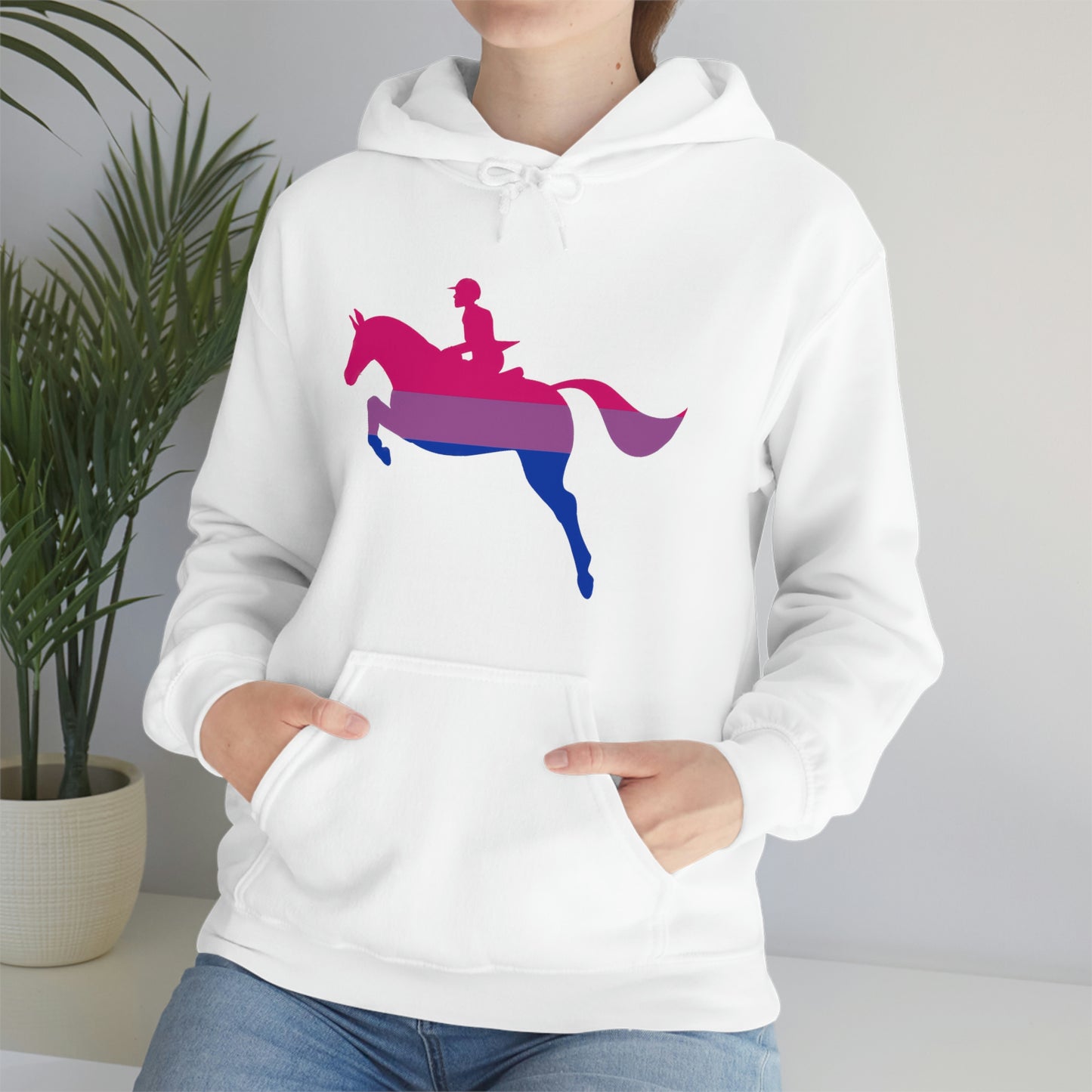 Bisexual - PRIDE, LOVE, and HORSES Hooded Sweatshirt